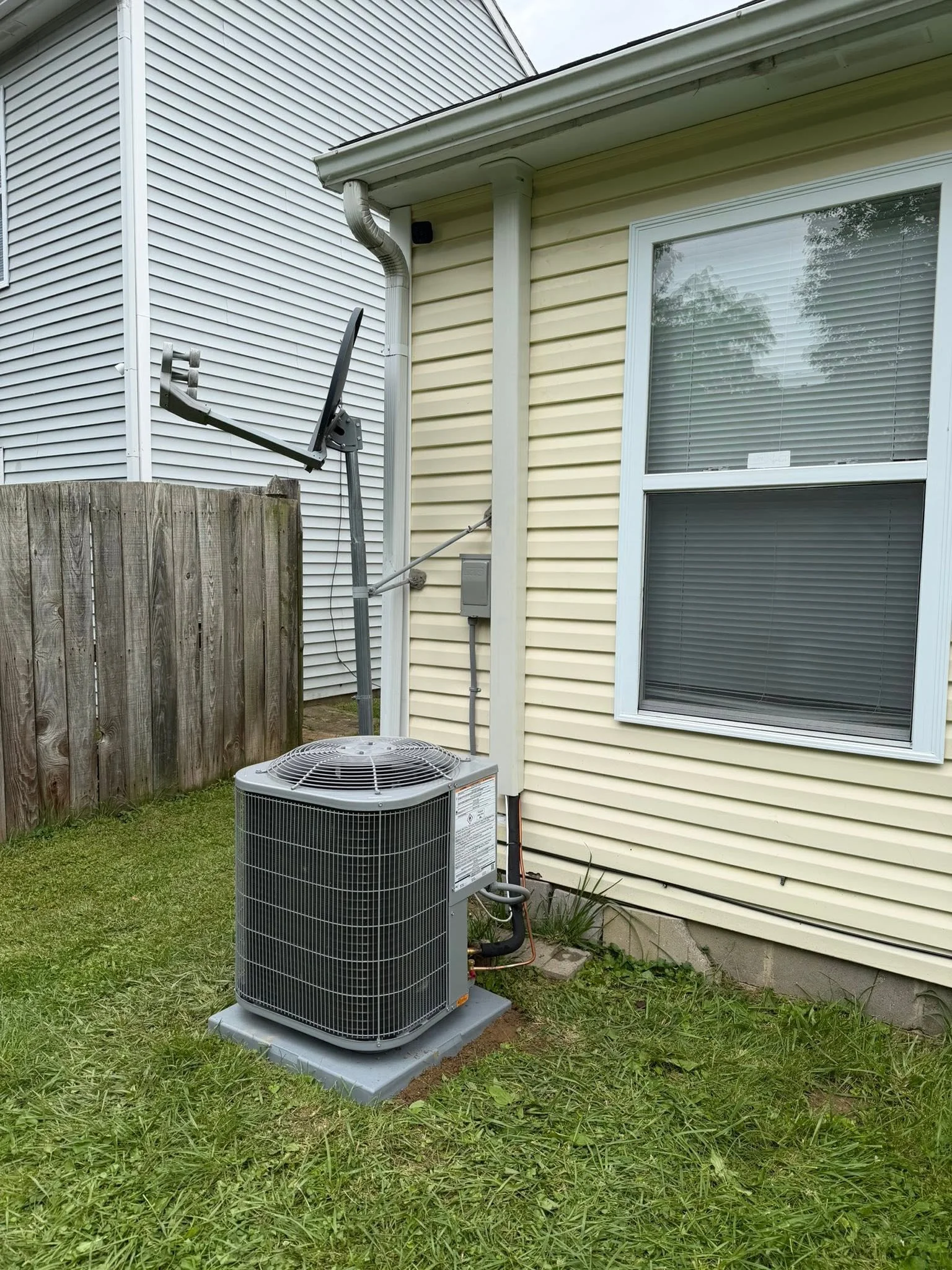 Finished HVAC install job done.