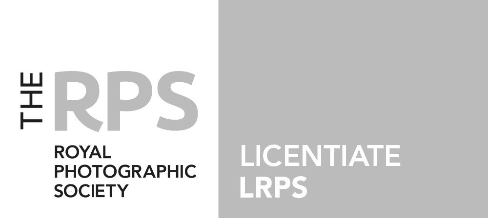 Logo of the Royal Photographic Society with text 'The RPS', 'Royal Photographic Society', and 'Licentiate LRPS'.