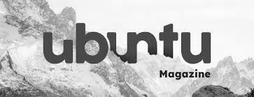 Cover of Ubuntu Magazine with mountain landscape background