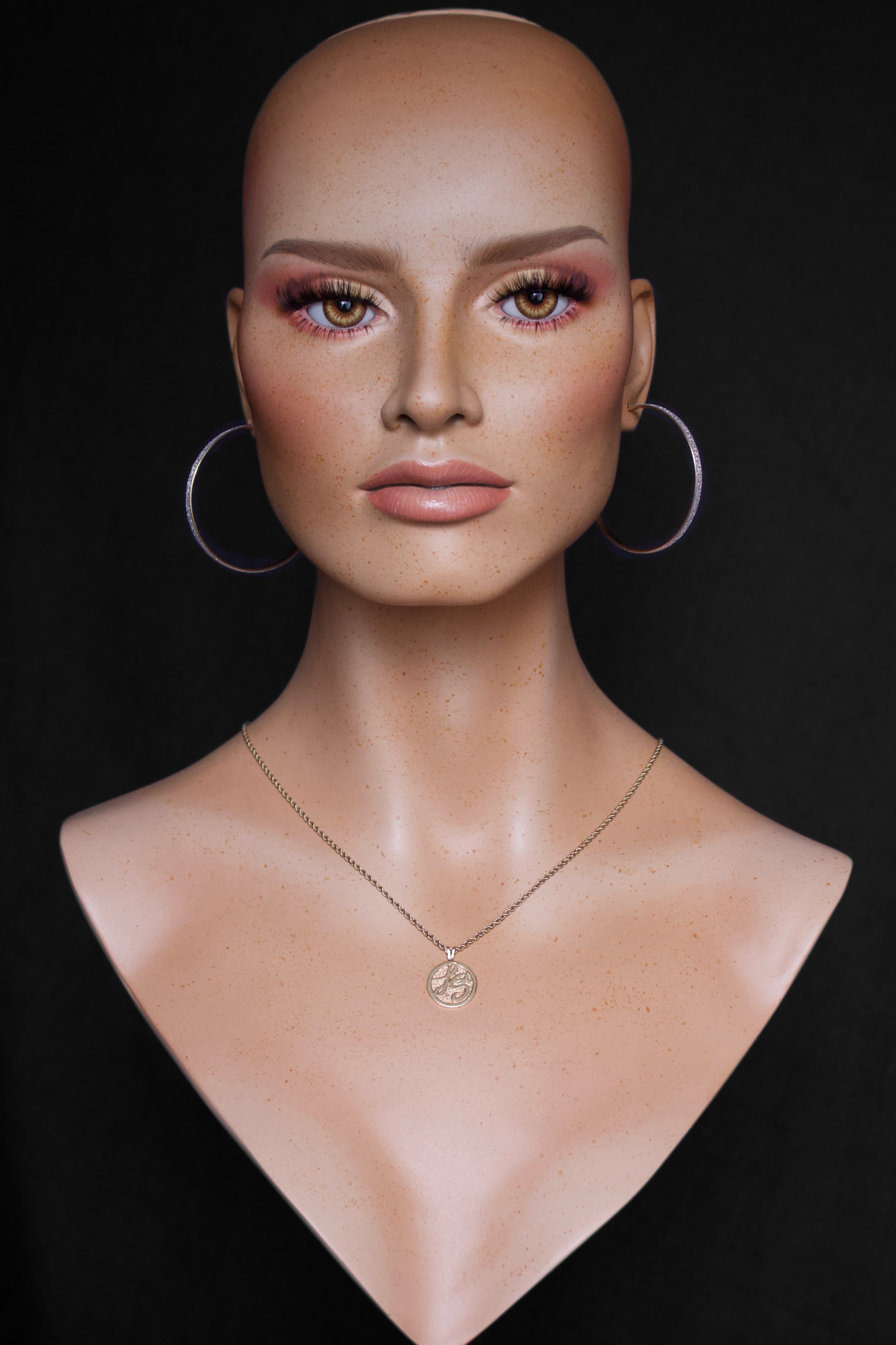 Realistic Mannequin Head Wig