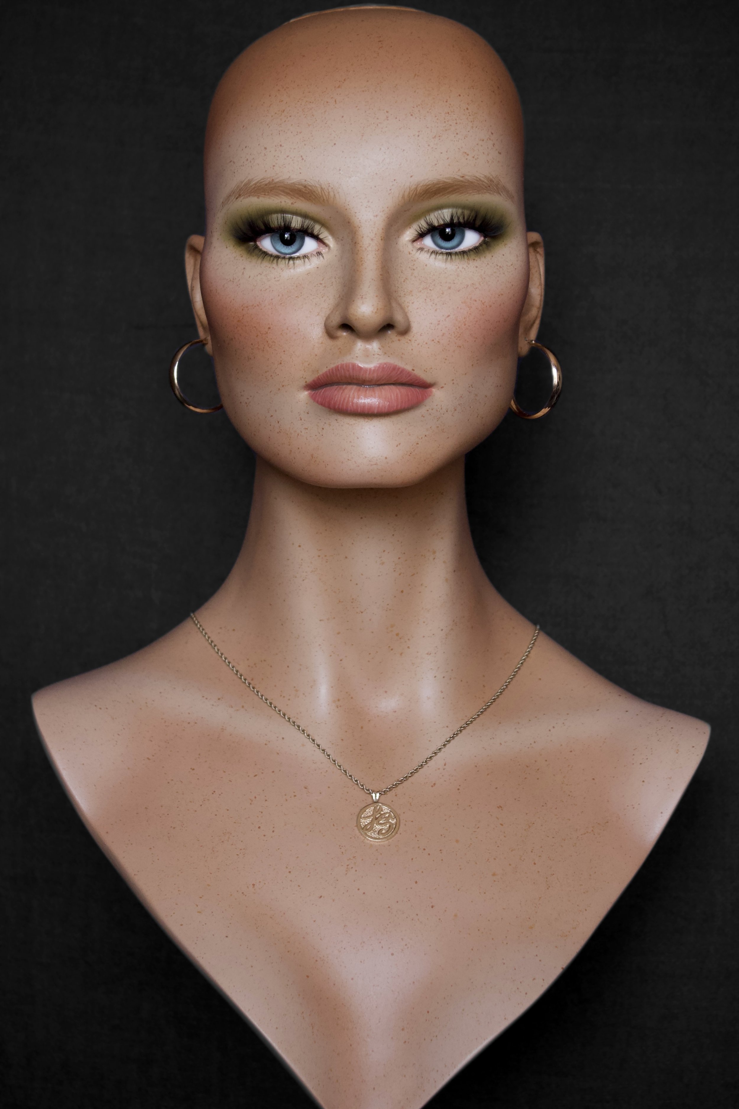 Realistic Female Mannequin Head