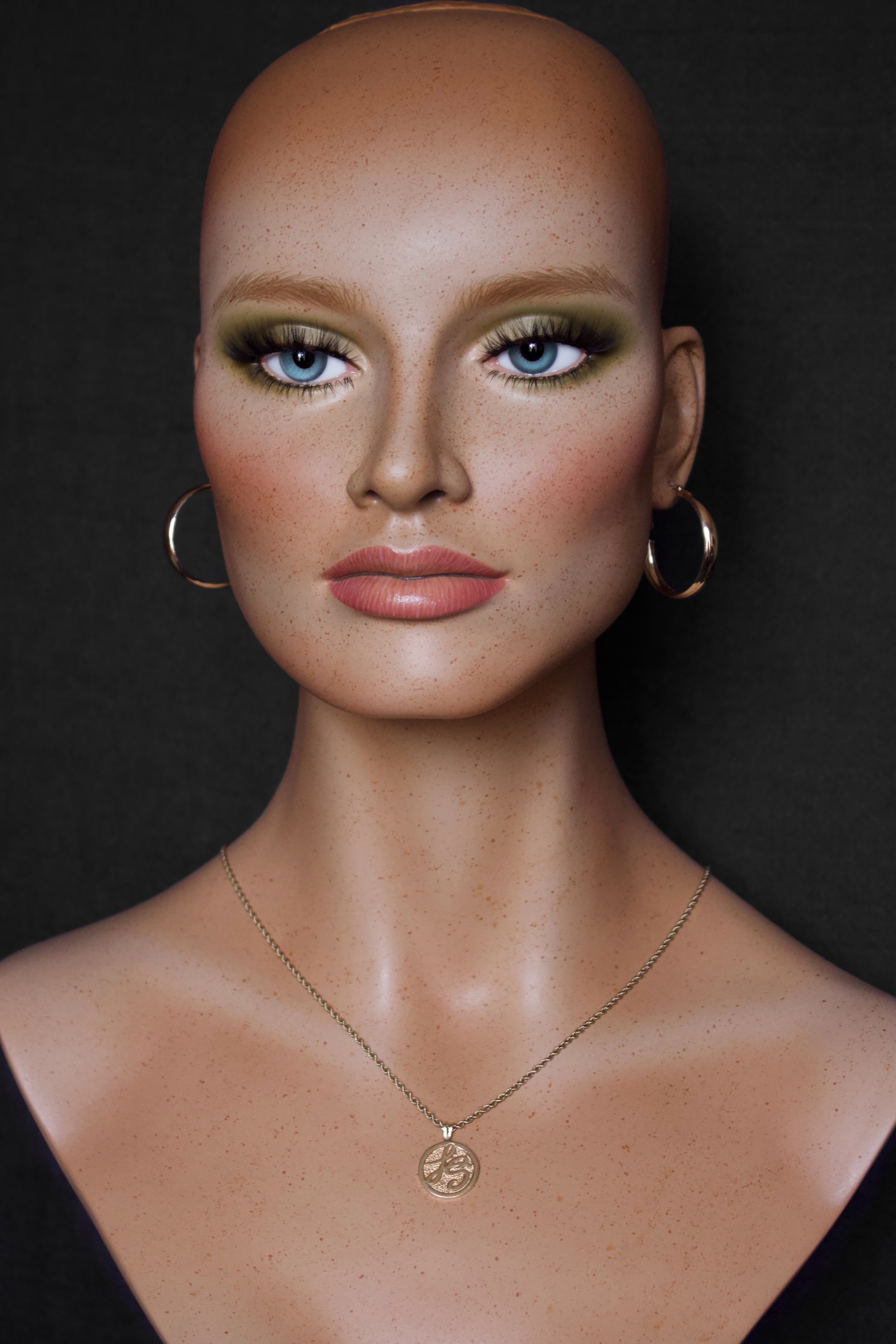 Realistic Female Mannequin Head