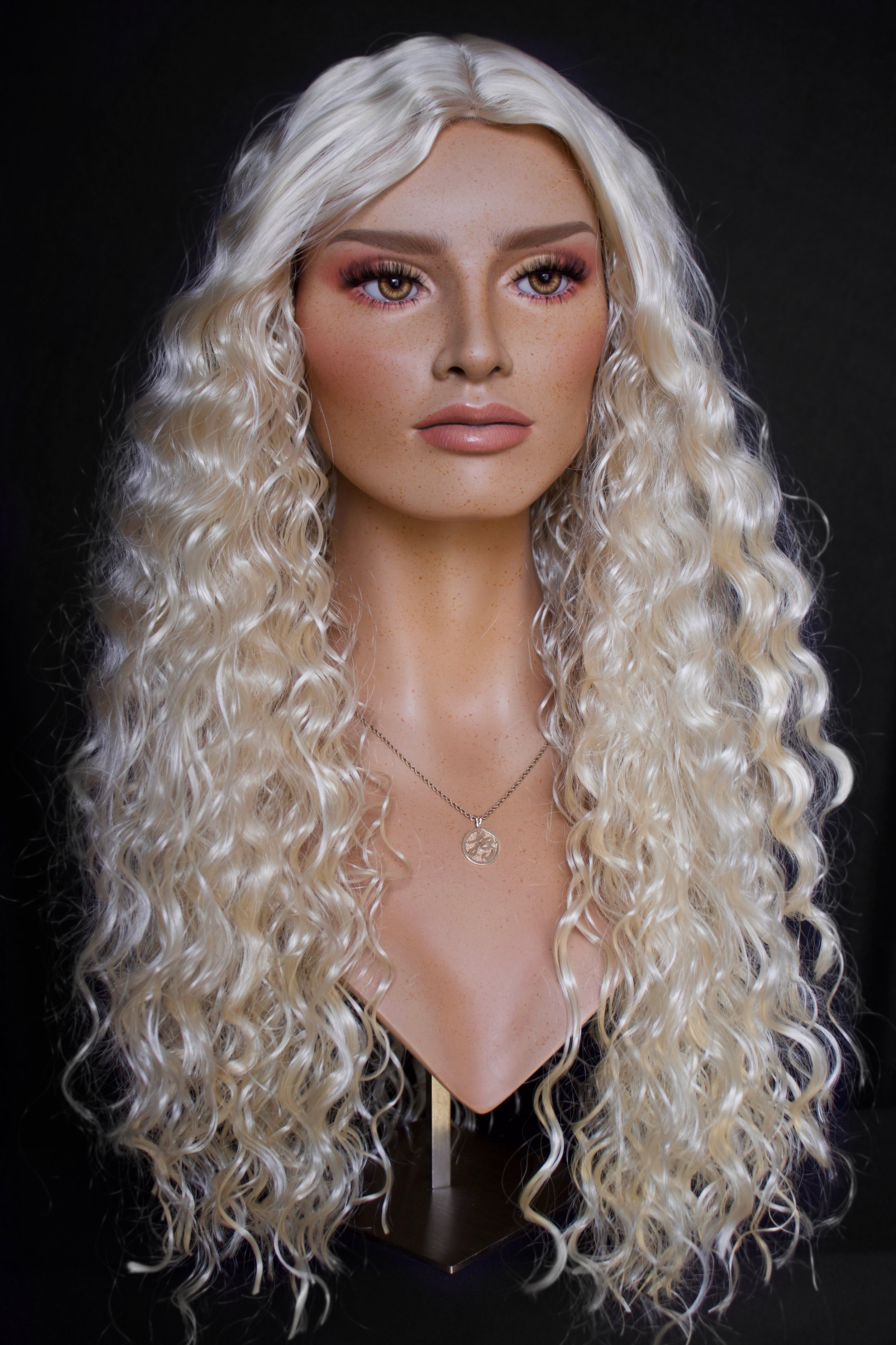 Realistic Mannequin Head Wig