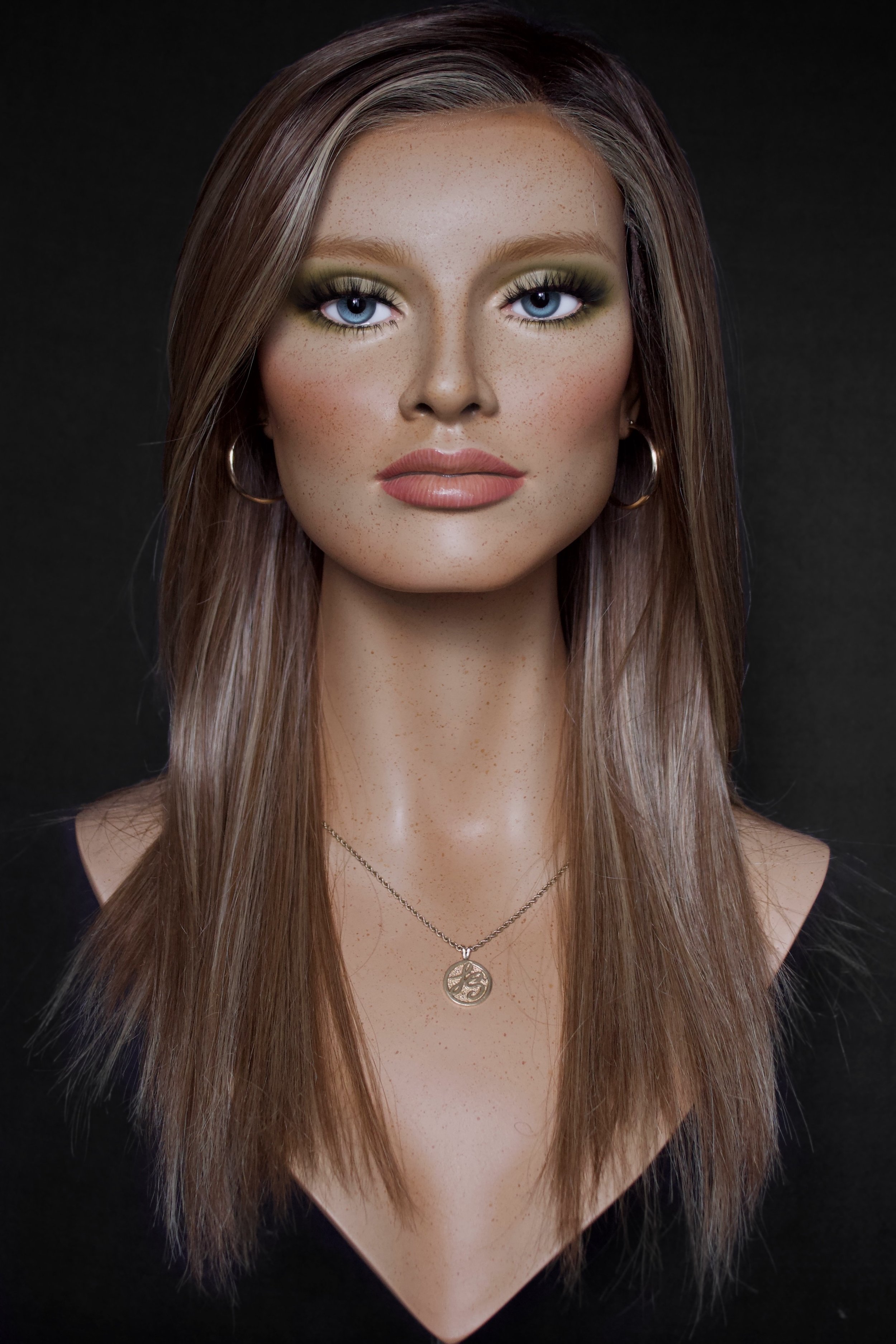 Realistic Female Mannequin Head