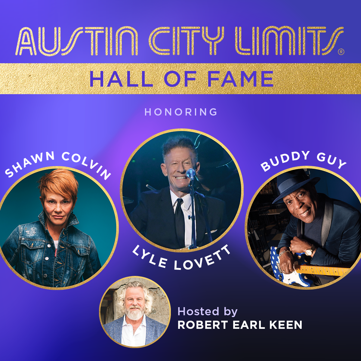 Appearing at the Austin City Limits Hall of Fame Inductions