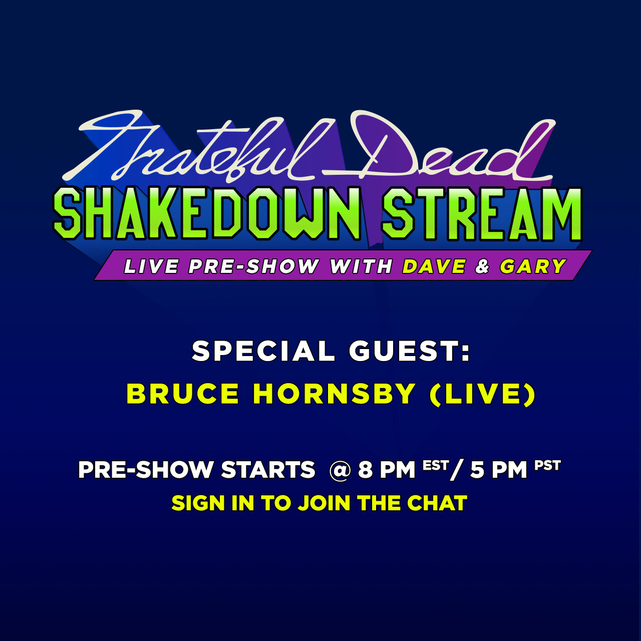 Bruce to join Grateful Dead’s Shakedown Stream on June 12th