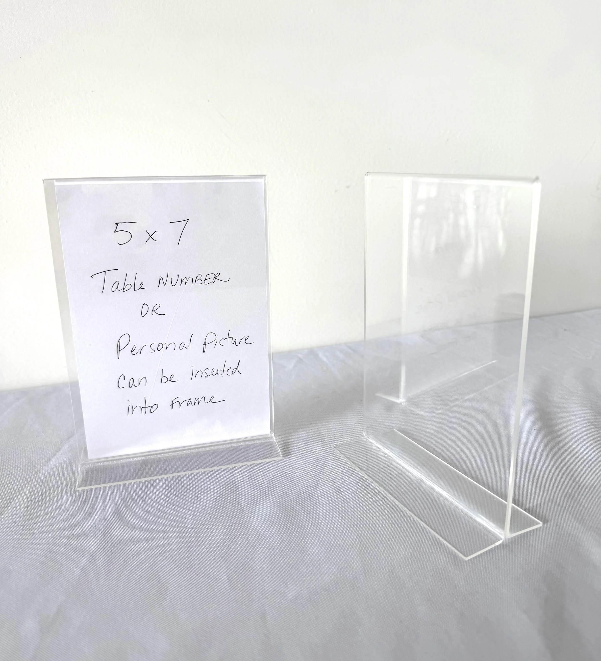 5 x 7  Acrylic Sign or Picture Holder - 24 Available