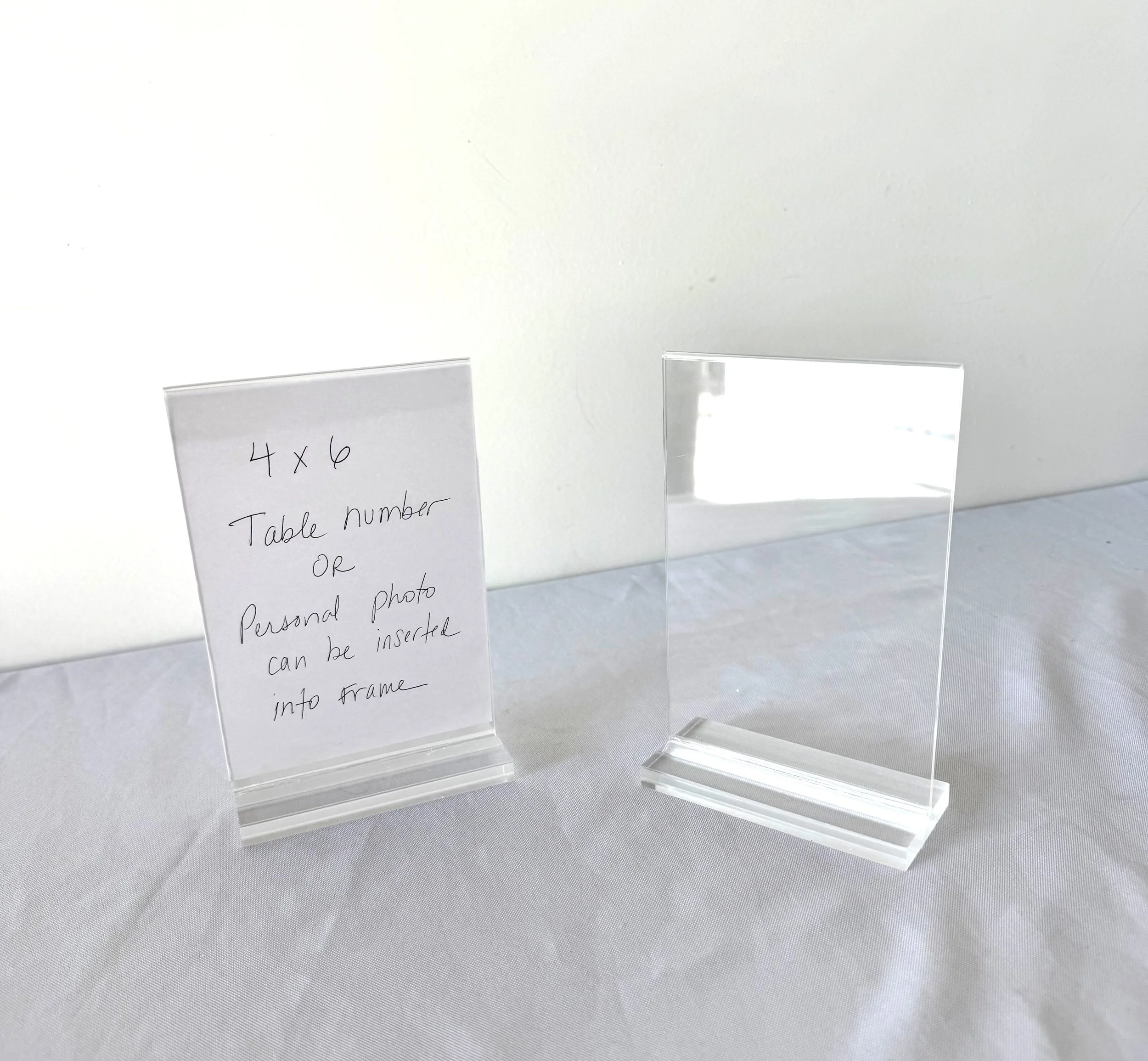 4 x 6 Acrylic Sign or Picture Holder - 24 Available