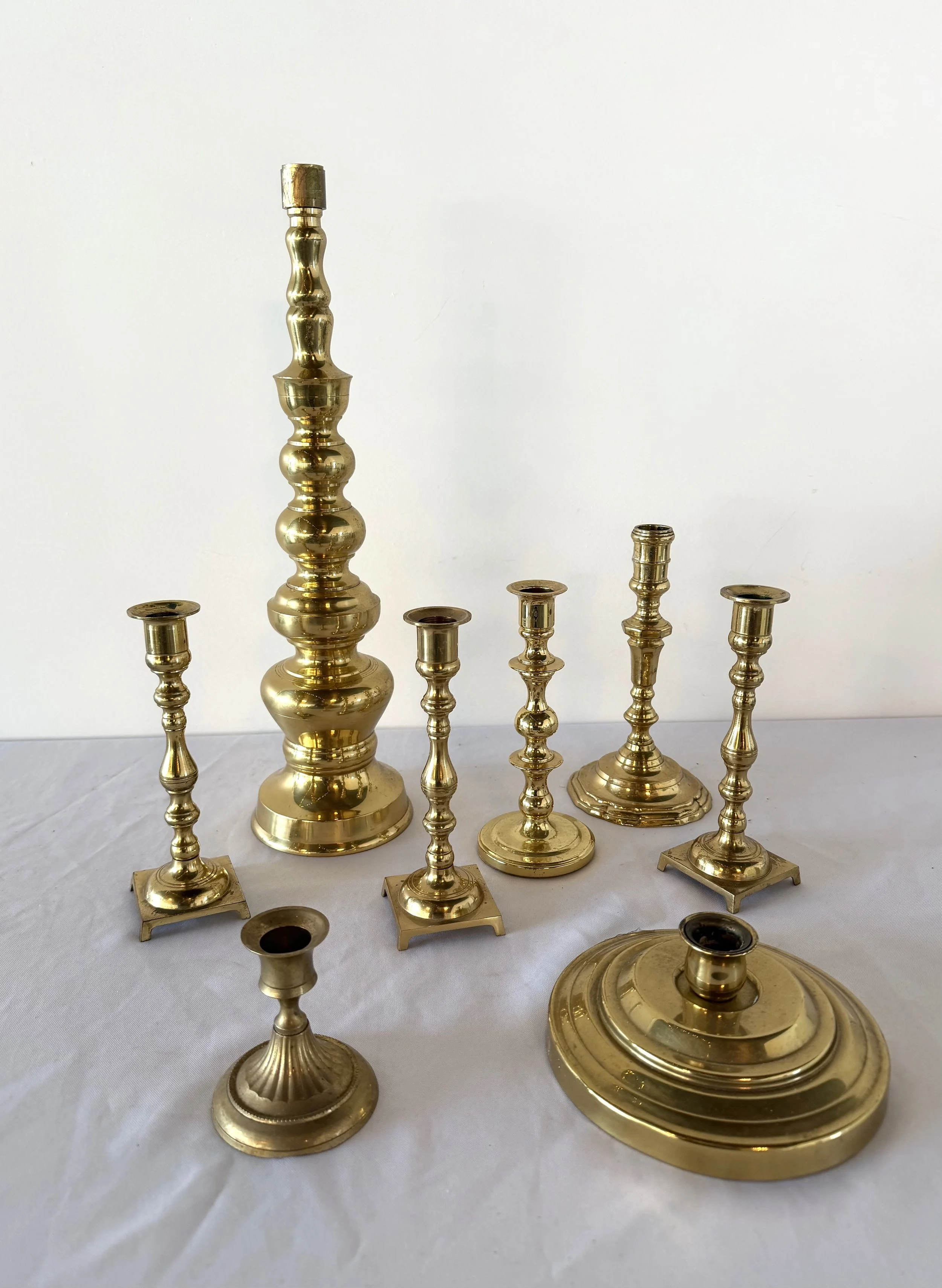 Gold Candle Holders - Random Sized