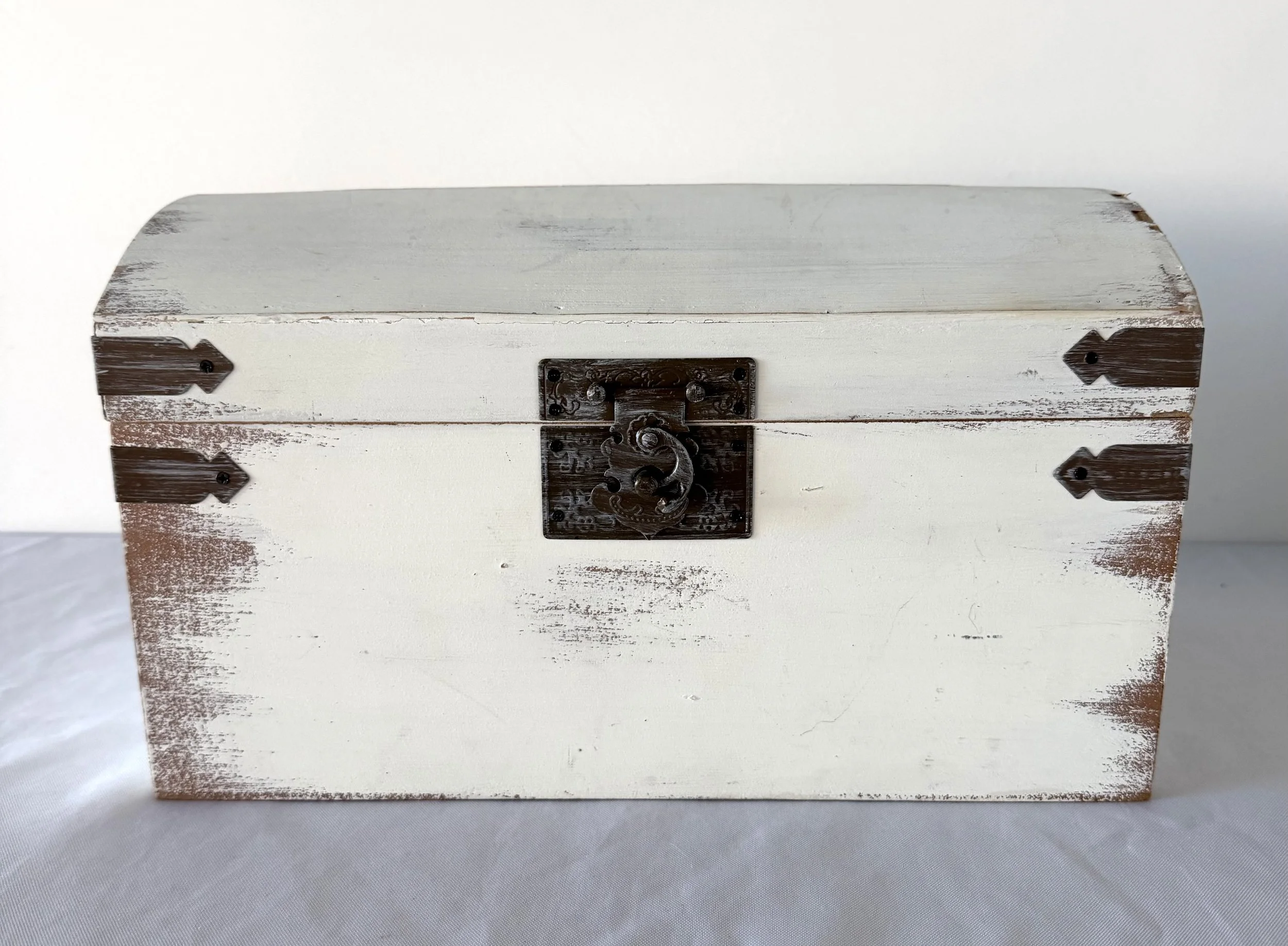 Gift Card Box - White vintage wood - 1 available