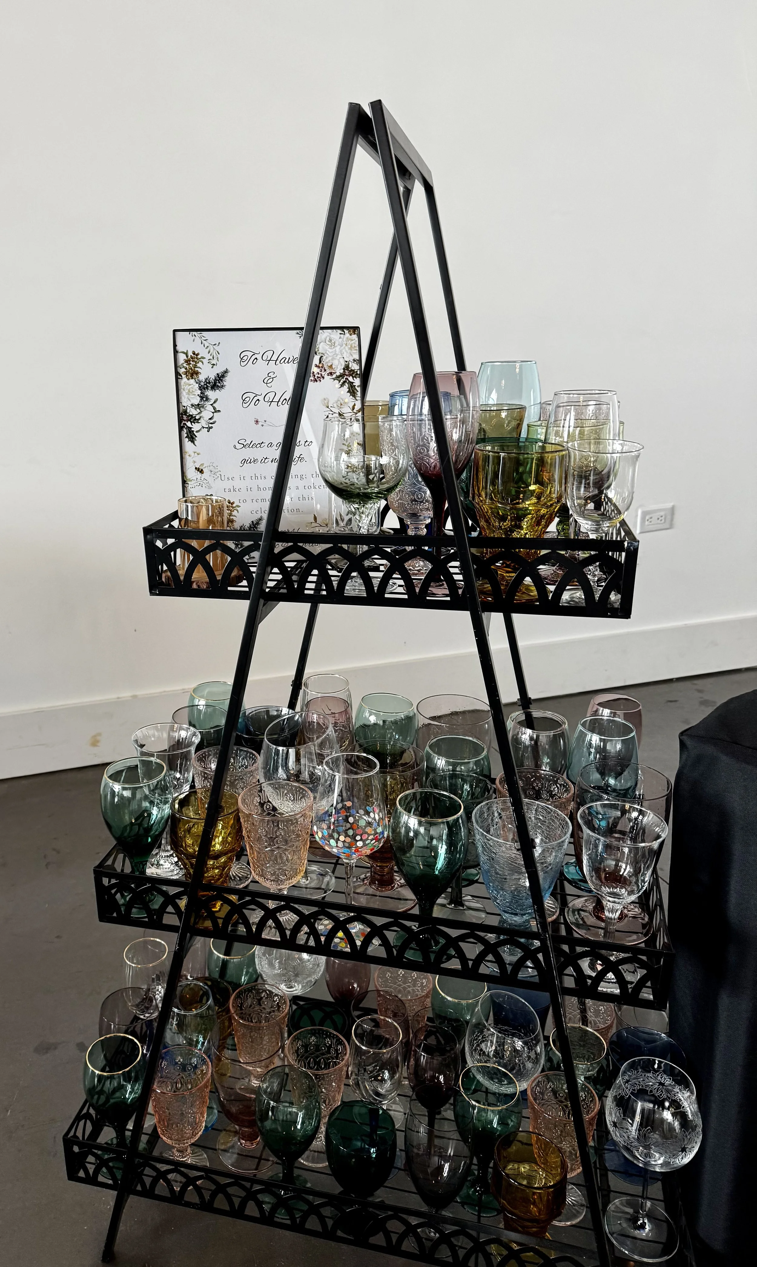 Tri-Stand Tiered Shelves