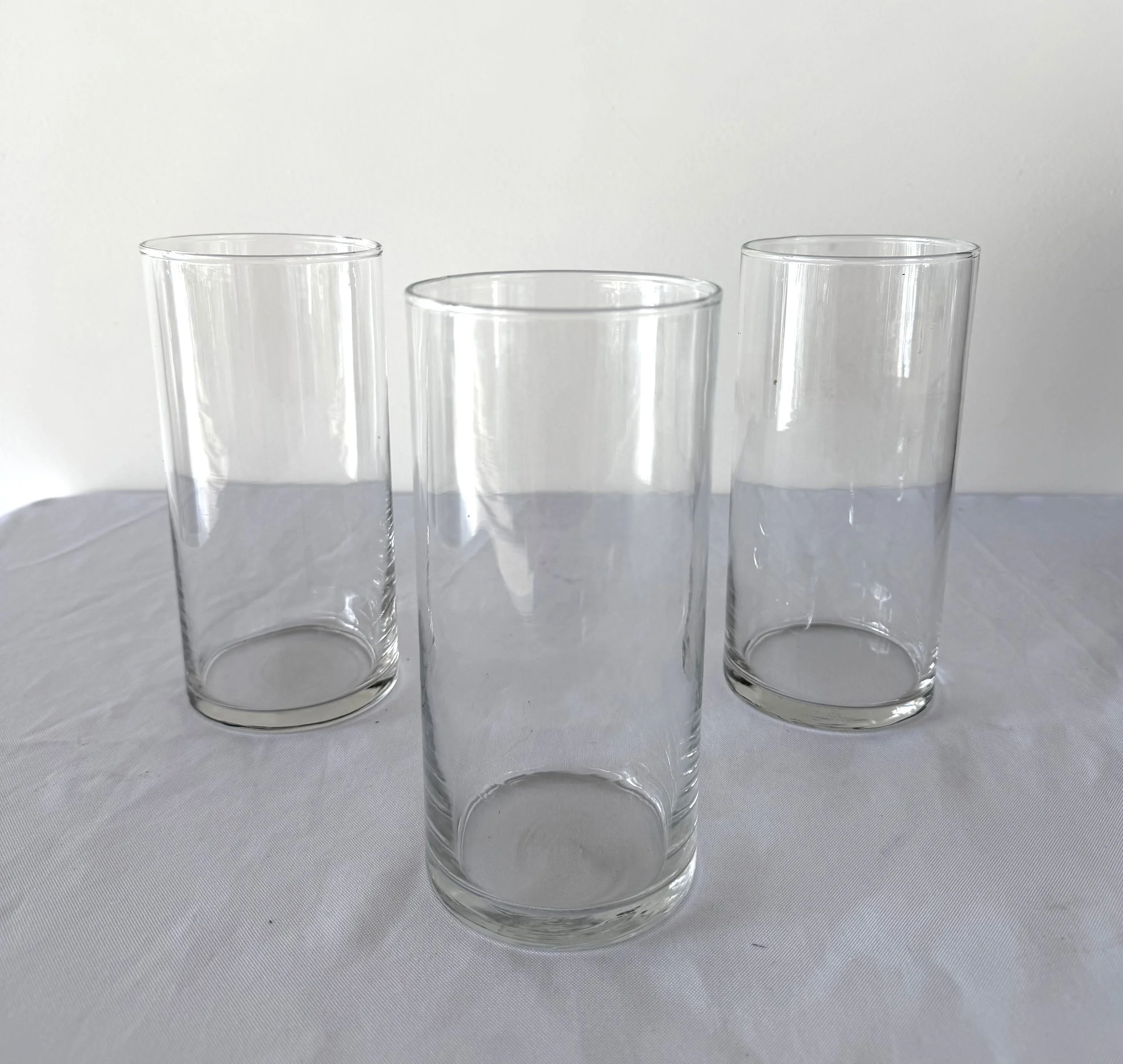 Cylindrical Flower vases Short/Medium - 20 available