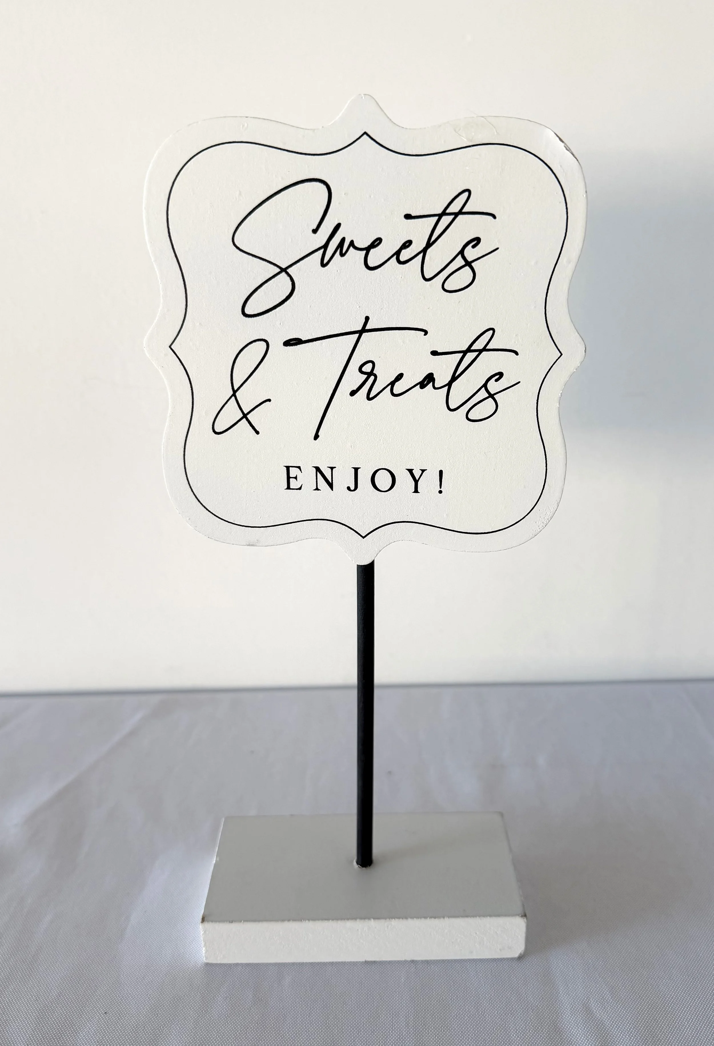 Dessert Sign on long-stem stand - 1 available
