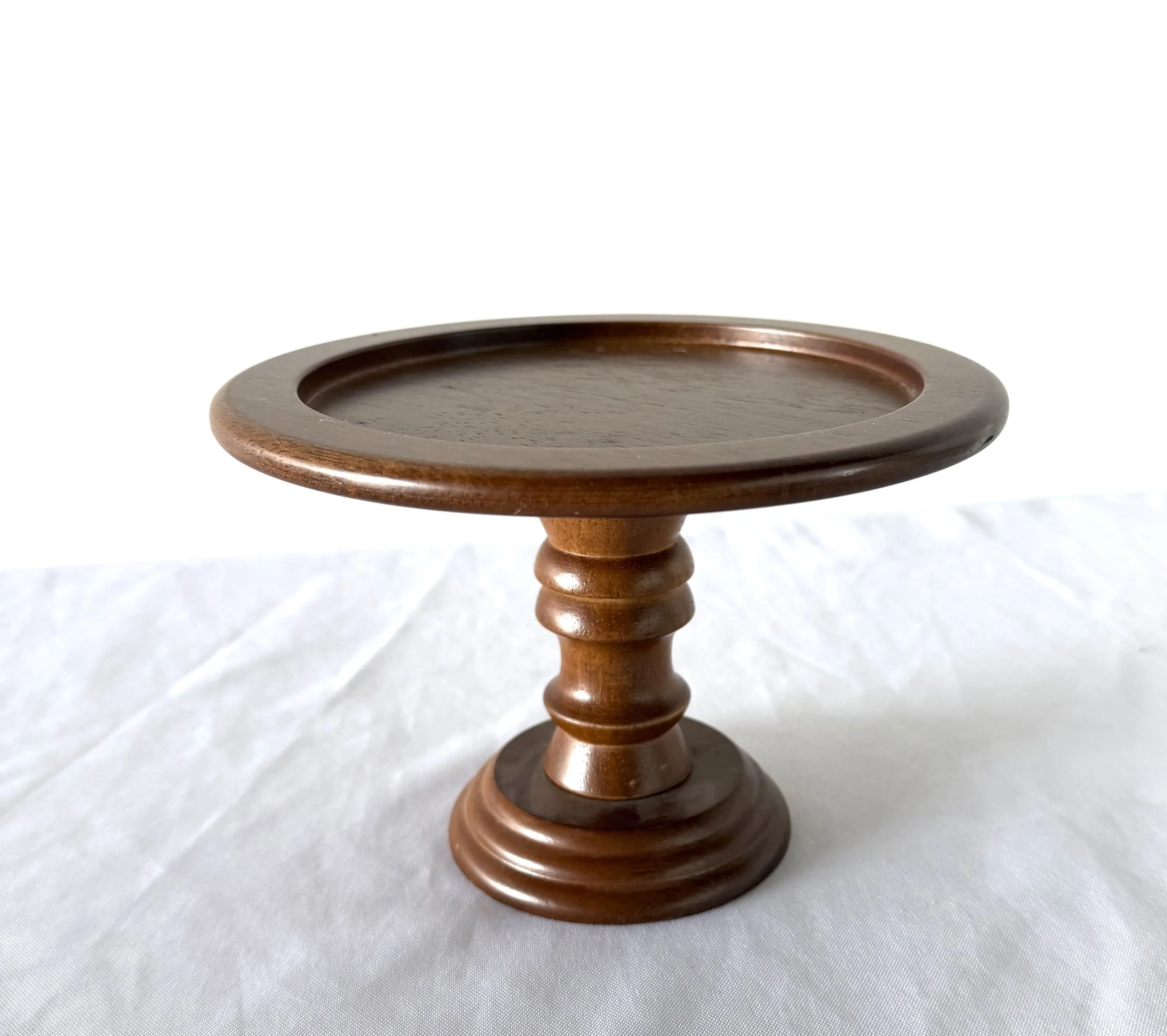 Small Wooden Dessert Stand 8"