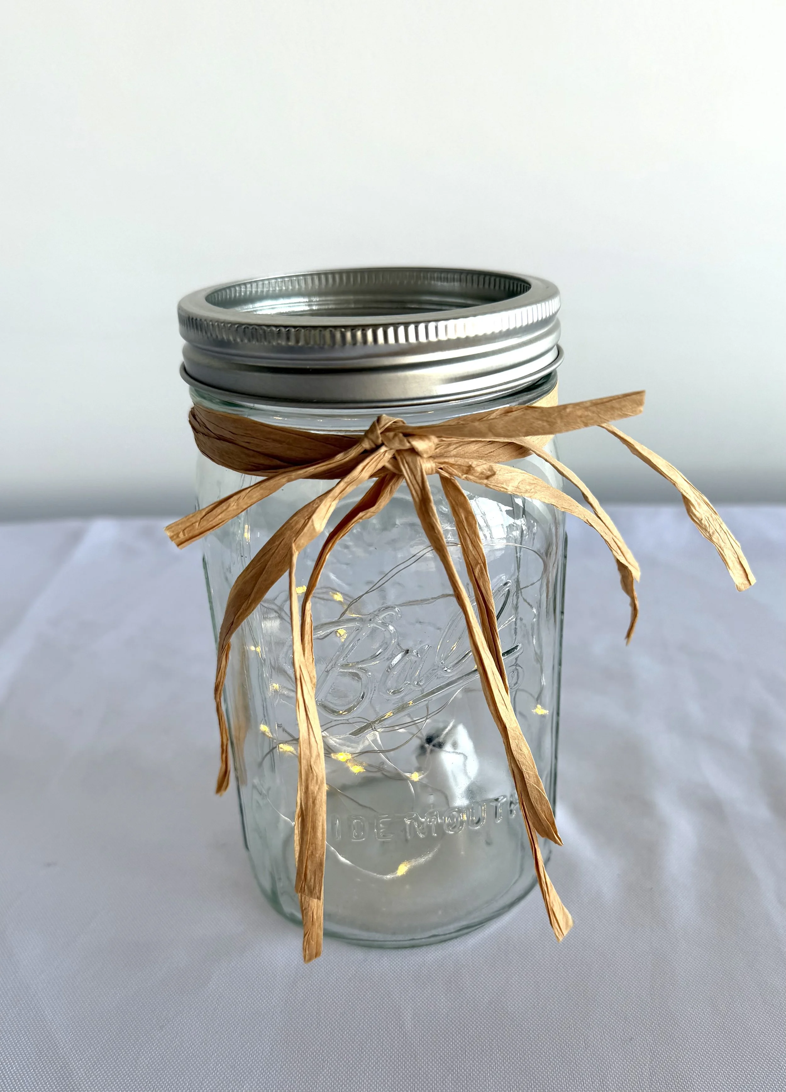 Large Canning Jars with Twinkle Lights