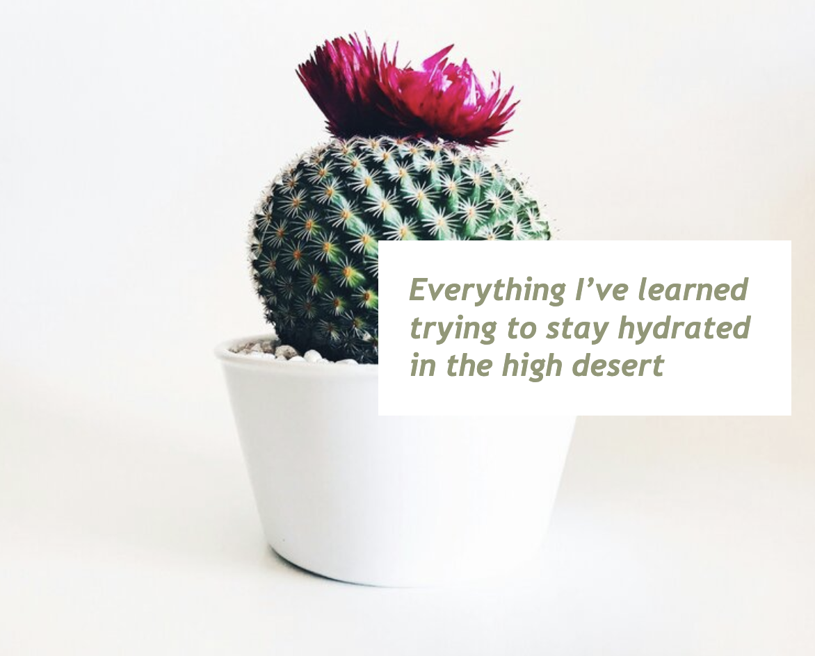 Everything I’ve learned trying to stay hydrated in the high desert