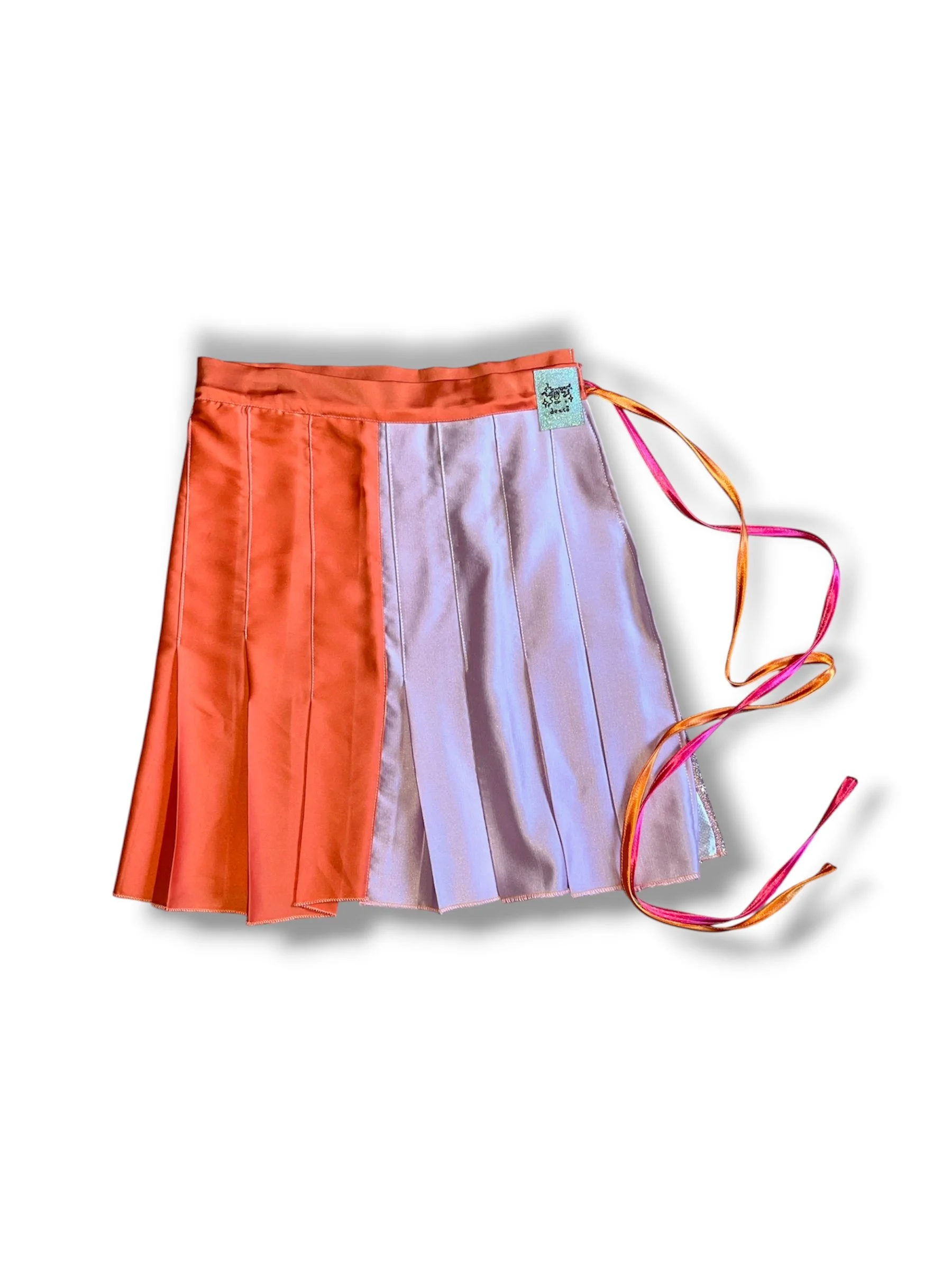 pleated apron skirt
