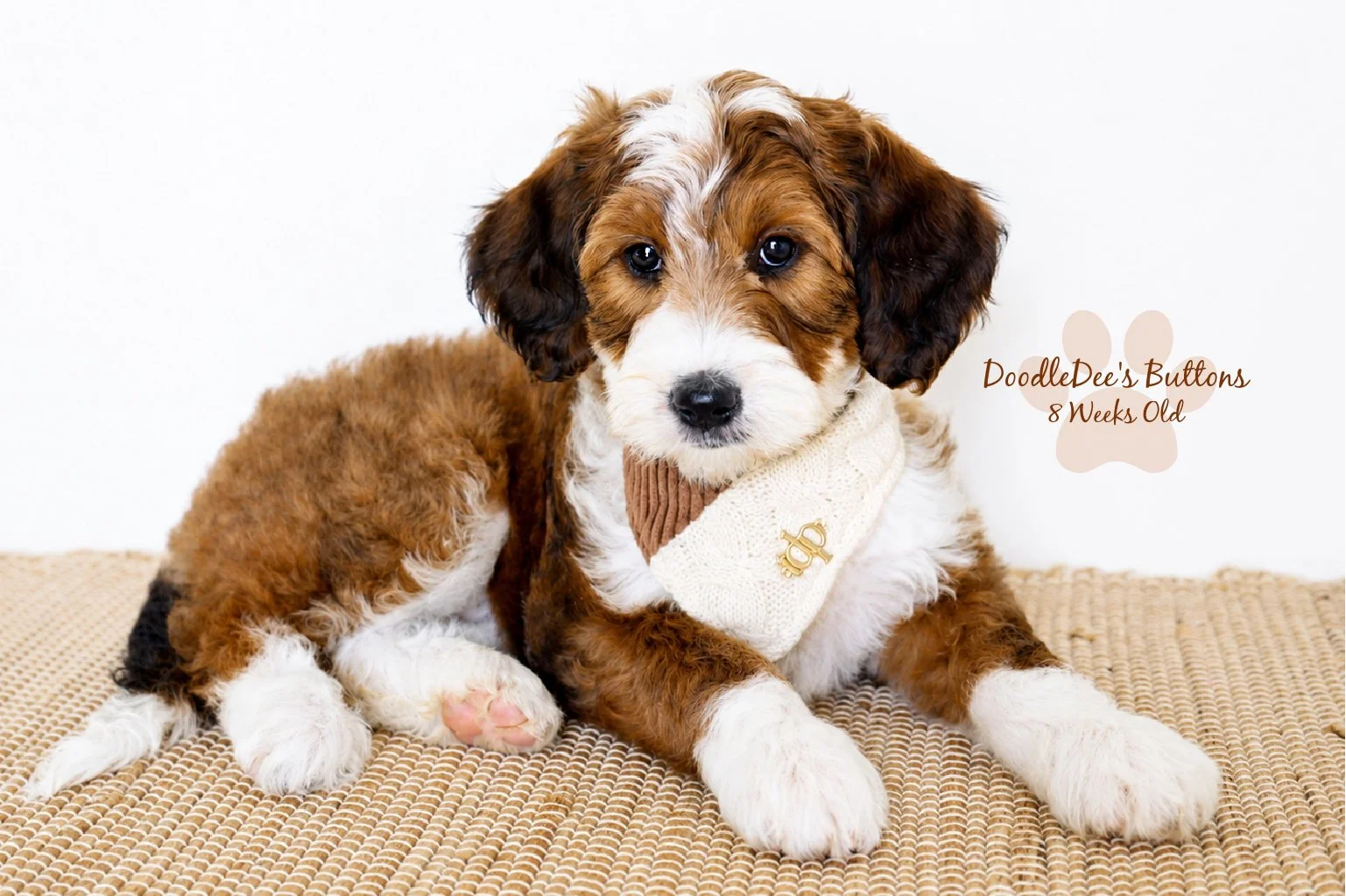 Sable Bernedoodle- Buttons 8 Weeks Old