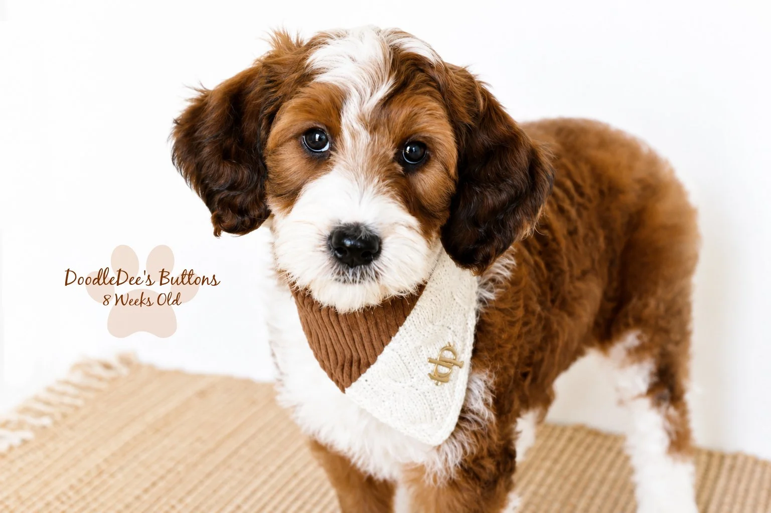 Sable Bernedoodle- Buttons 8 Weeks Old