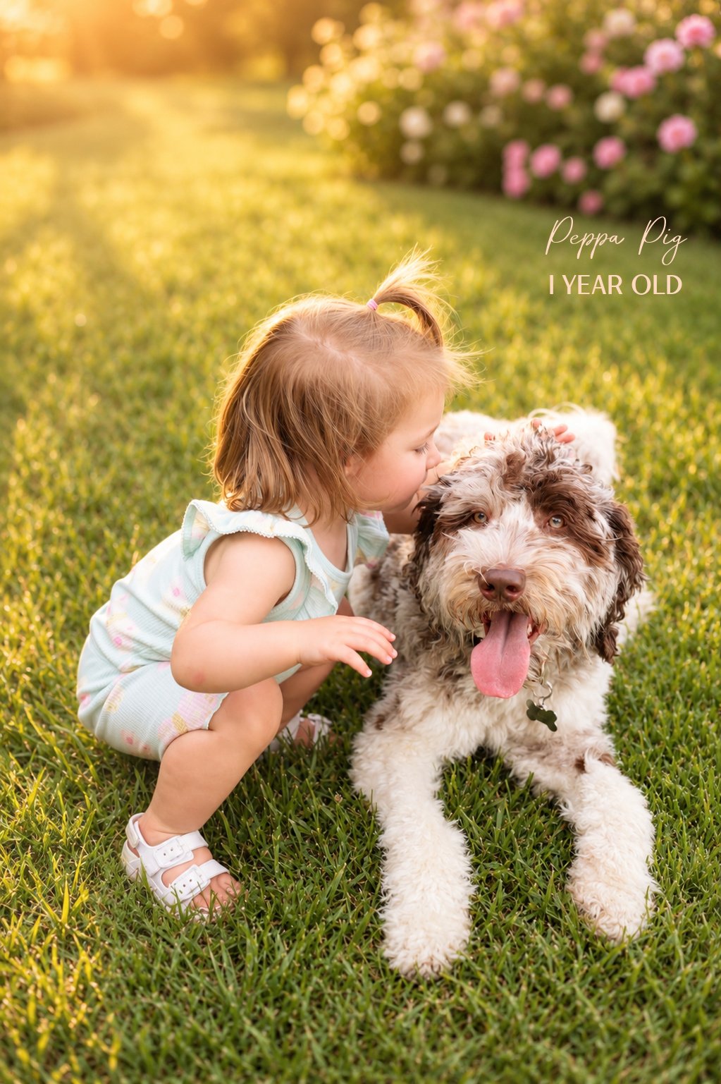 Chocolate Merle English Goldendoodle