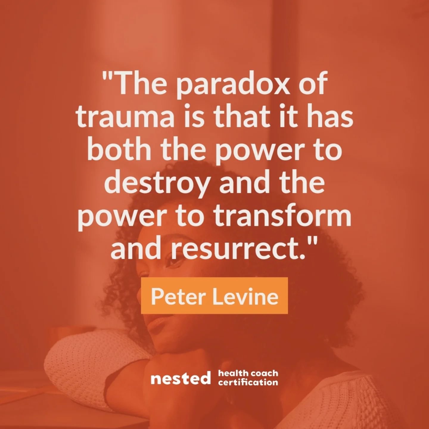 And you can help clients turn that trauma into transformation. 

With the Nested Health Coaching Certification (NBHWC accredited!), you can better understand how to help clients heal and learn new tools to grow your practice at the same time. Even be