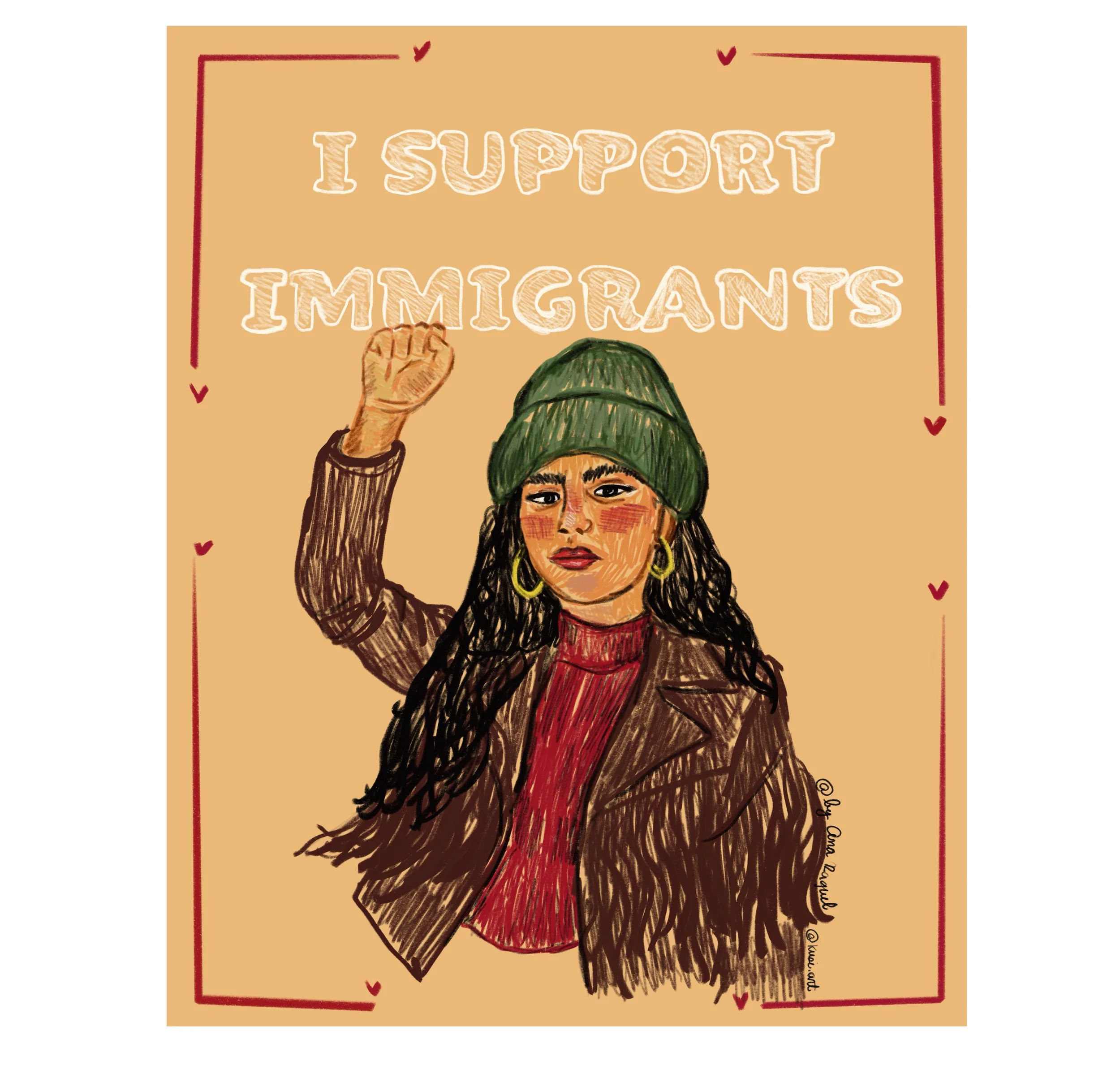 I support Immigrants Print