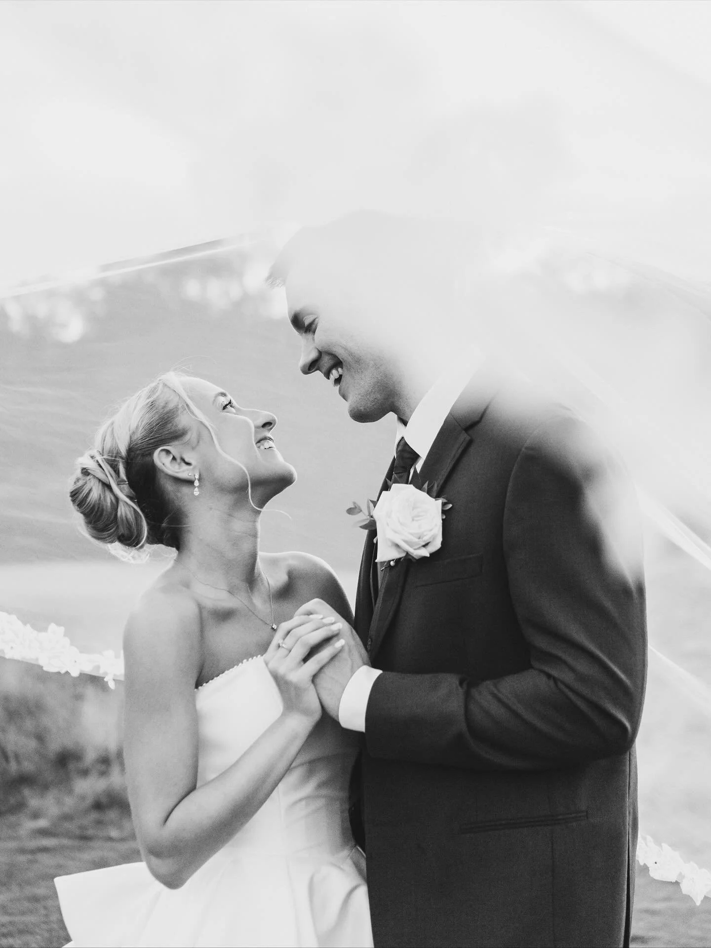 There&rsquo;s something so timeless and magical about black and white wedding photos ✨🤍