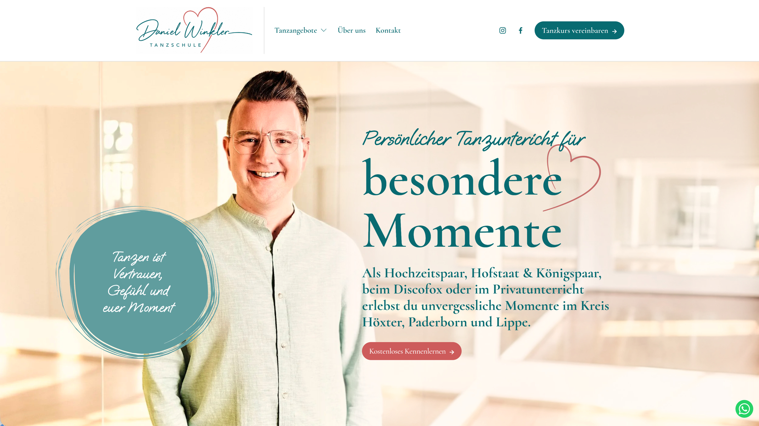Kunde: Tanzschule Winkler, Live: https://www.tanzschule-winkler.de/