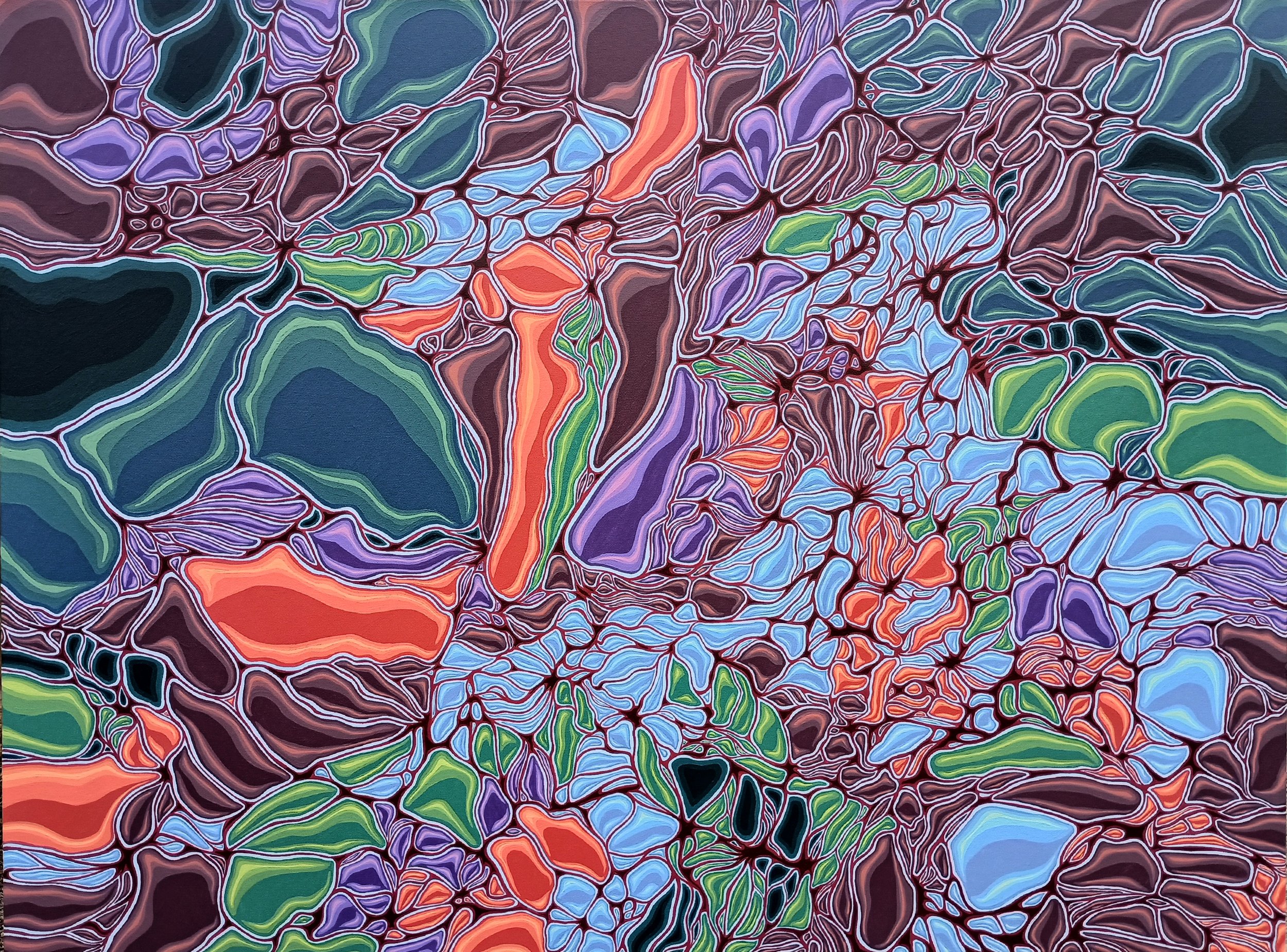 Rather Than Nothing, acrylic on canvas, 30x40 in.