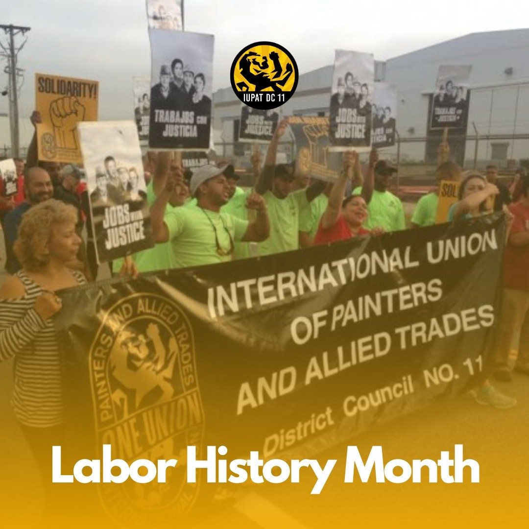 👷&zwj;♂️🎉 Celebrating Our Roots: Labor History Month! 

✨🛠️ This Labor History Month, we celebrate the legacy and ongoing commitment of IUPAT District Council 11. From pioneering labor rights to building safer workplaces, our union stands as a tes
