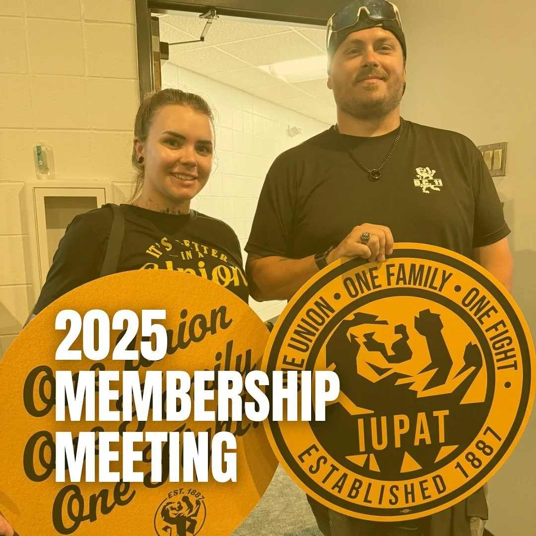 Some highlights from our 2025 membership meeting 👊

We had an incredible day with our members, congressman Gabe Amo, our local 195 IUPAT Assistant to the General President Scott Duhamel, IUPAT General VP of the Eastern Region Paul Canning, our very 