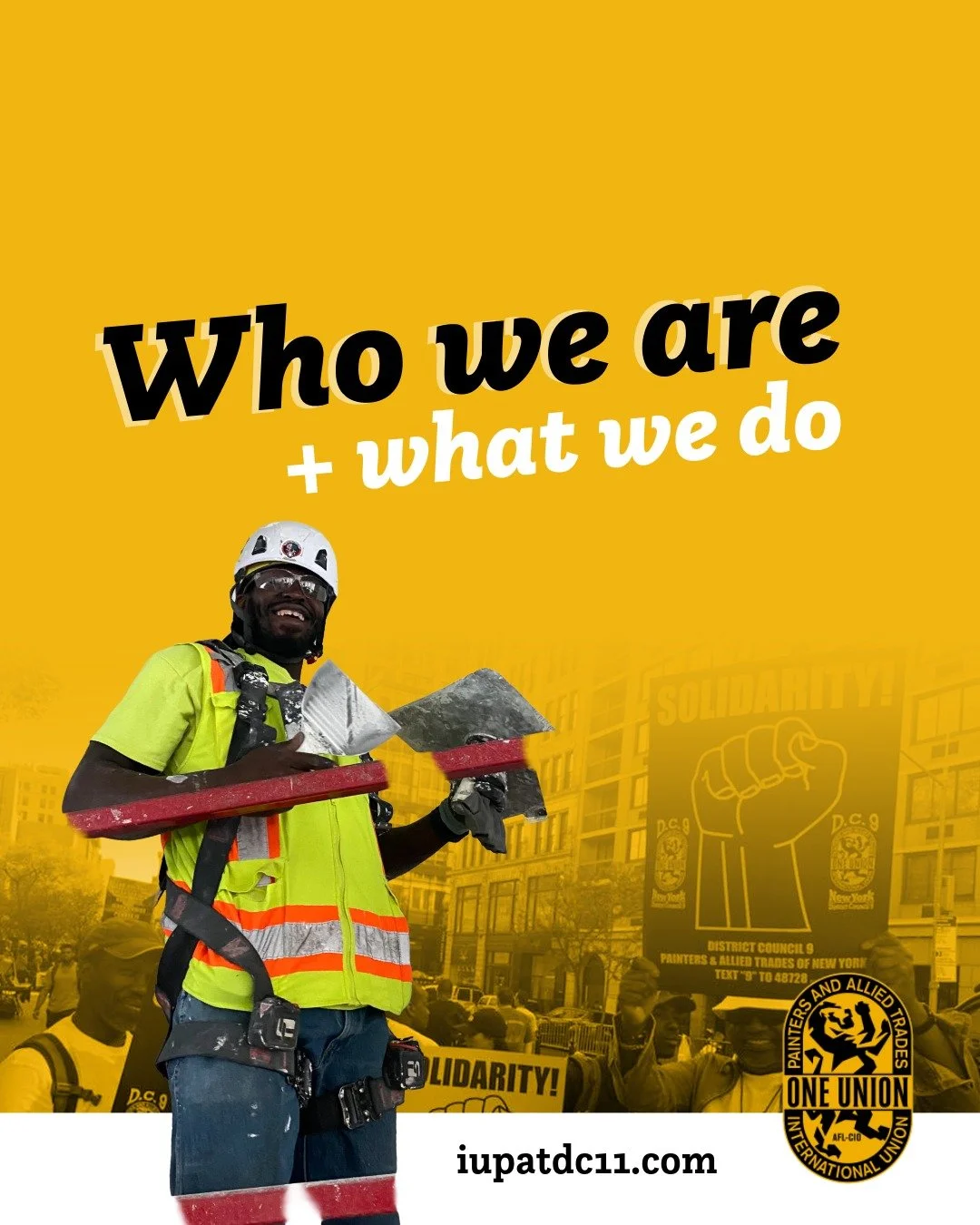 We are more than a trade. We are a movement.

We are the people behind the paint, the glass, the finish.

The parents, neighbors, retirees, and first-year apprentices.

The fighters for fairness, the mentors, the ones who show up.

We build. We prote