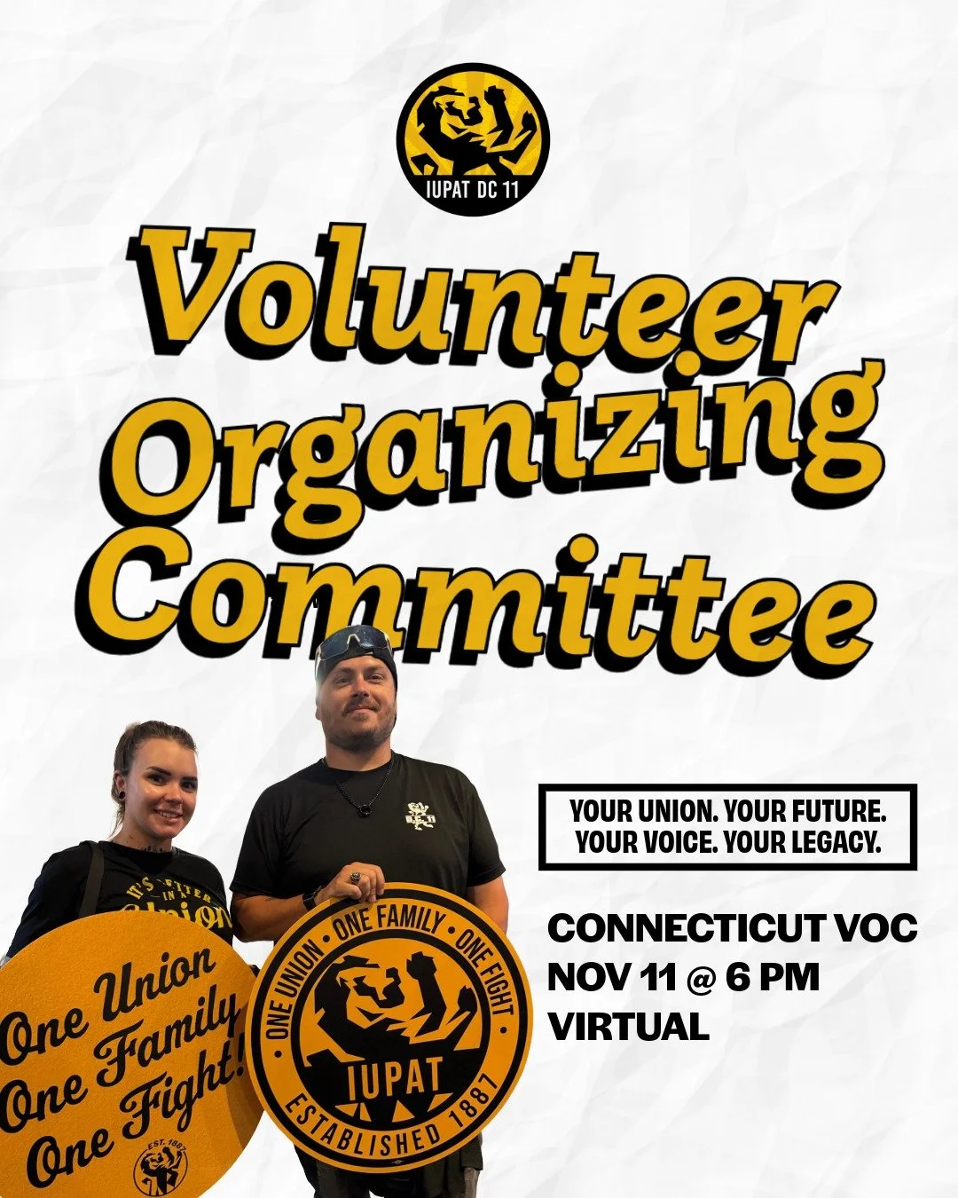 Change doesn&rsquo;t start at the top. It starts with us.

The VOC isn&rsquo;t just a meeting, it&rsquo;s a movement. It&rsquo;s where members come together to build real union power from the inside out.

This is your union. 
Your future. 
Your voice