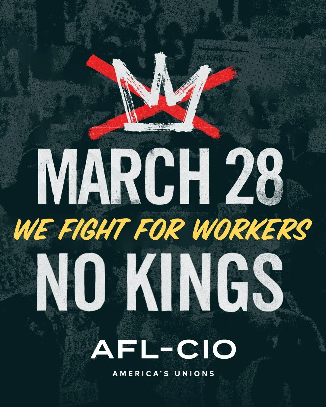 TOMORROW WE FIGHT FOR WORKERS ✊ Your IUPAT family is marching for No Kings. Will you join us?

Connecticut:
📍 New Haven Green, 250 Temple St
📅 March 28 | 3 PM
Sign up for Connecticut meet-up info: https://go.iupat.org/XGsrT1

Rhode Island:
📍 RI St