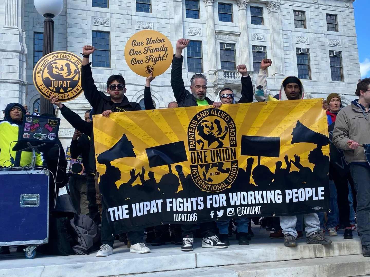 Look closer at these photos. This isn&rsquo;t just a rally for No Kings Day, It&rsquo;s family. It&rsquo;s members connecting, marching together, and fighting for something bigger than any one of us.

We showed up for working people. We showed up for