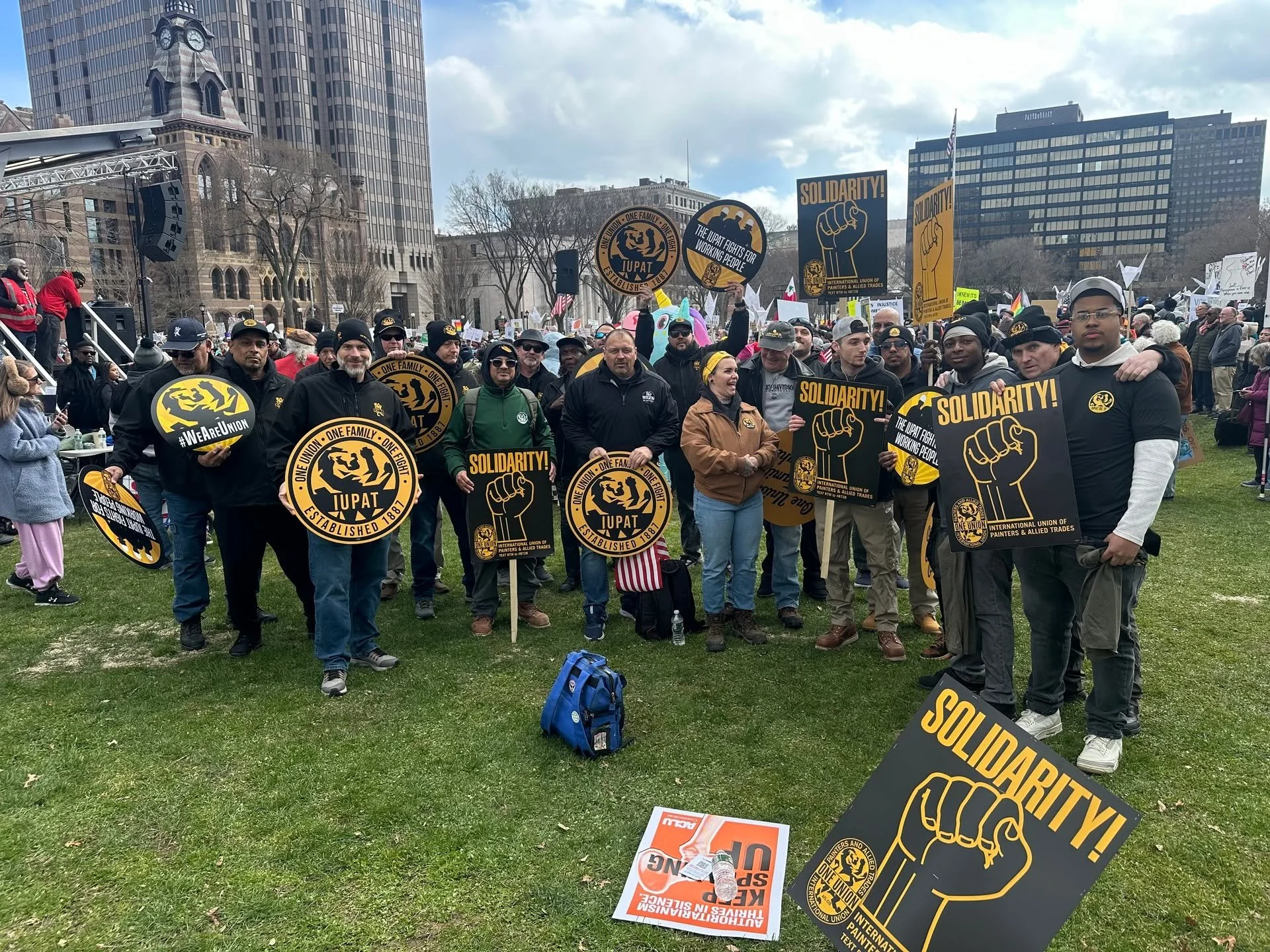 The kind of day that reminds you why you carry a union card

We stood as a family today on the New Haven Green 💪

Apprentices next to journeypersons. Instructors next to foremen. Retirees next to our BM/ST, Business Reps, Director of Training, Coord