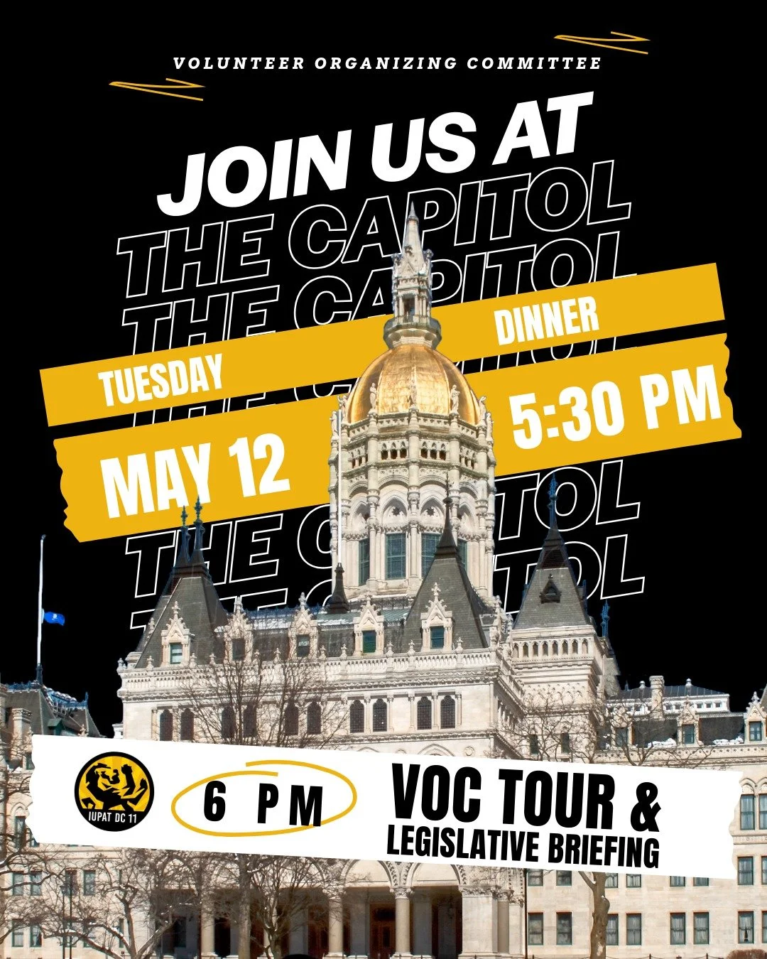 🚨 MARK YOUR CALENDAR 🚨

TUESDAY &bull; MAY 12 &bull; THE CAPITOL

We're walking into the Capitol with the VOC for an exclusive tour and a behind-the-scenes look at the legislation shaping the work we pour our hearts into every day 🔥

This is YOUR 