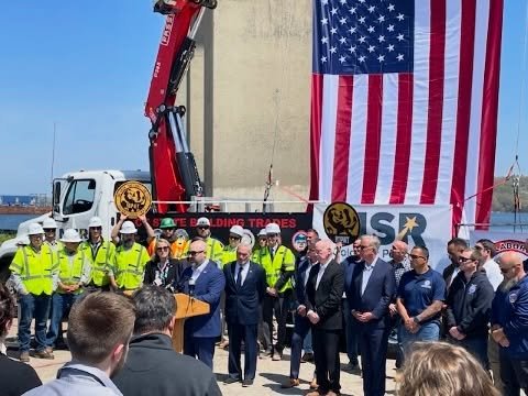 Big news for Connecticut! 🌉 The $900M Gold Star Bridge project was officially announced on 5/5 and breaks ground at the end of May!

Honored to have been there with Ned Lamont, Richard Blumenthal, and Joe Courtney as this long-awaited investment in 