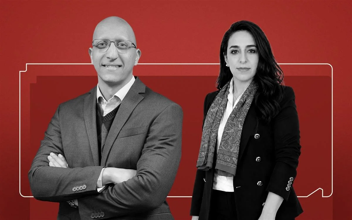 Farid Abohadid and Esraa El-Fiky of QuickWins, side by side.
