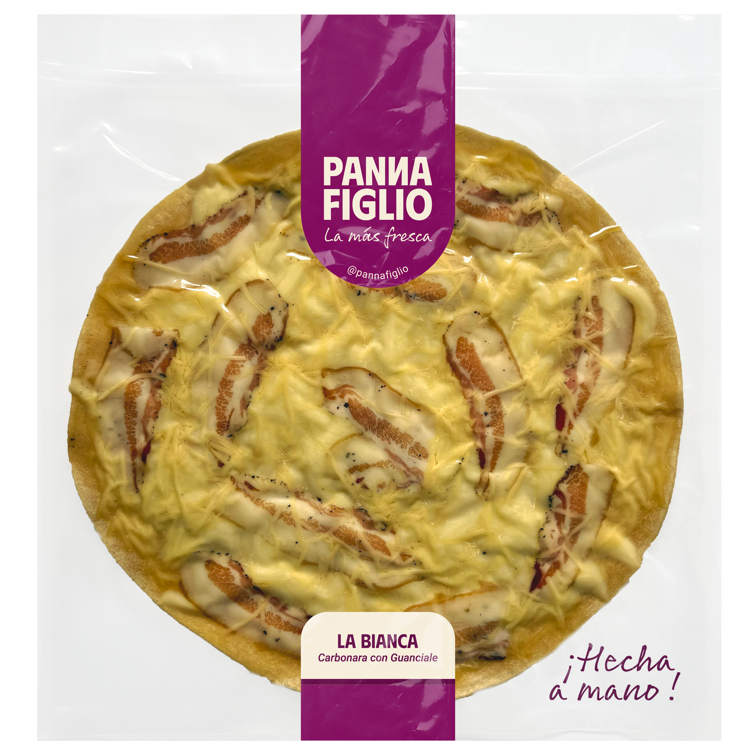 Pizza Carbonara con Guanciale