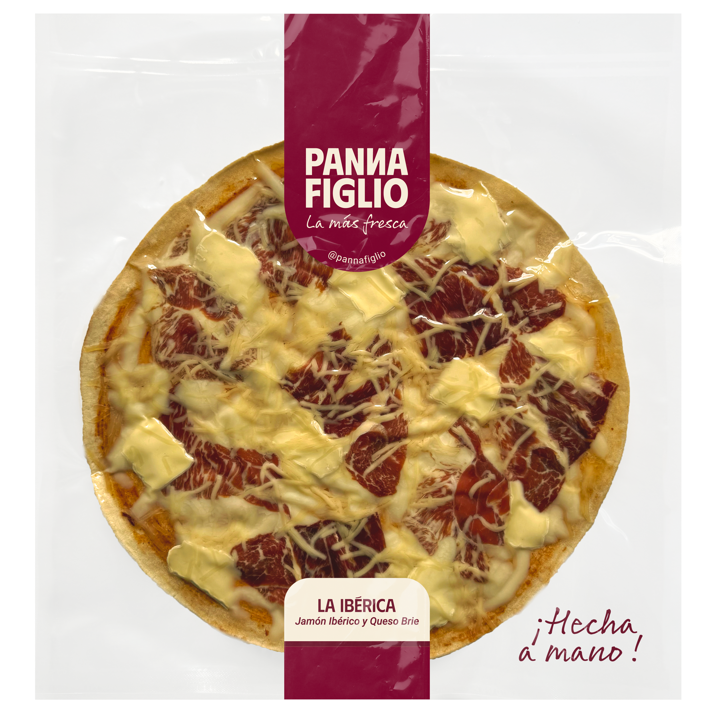 Pizza Jamón Ibérico y Queso Brie