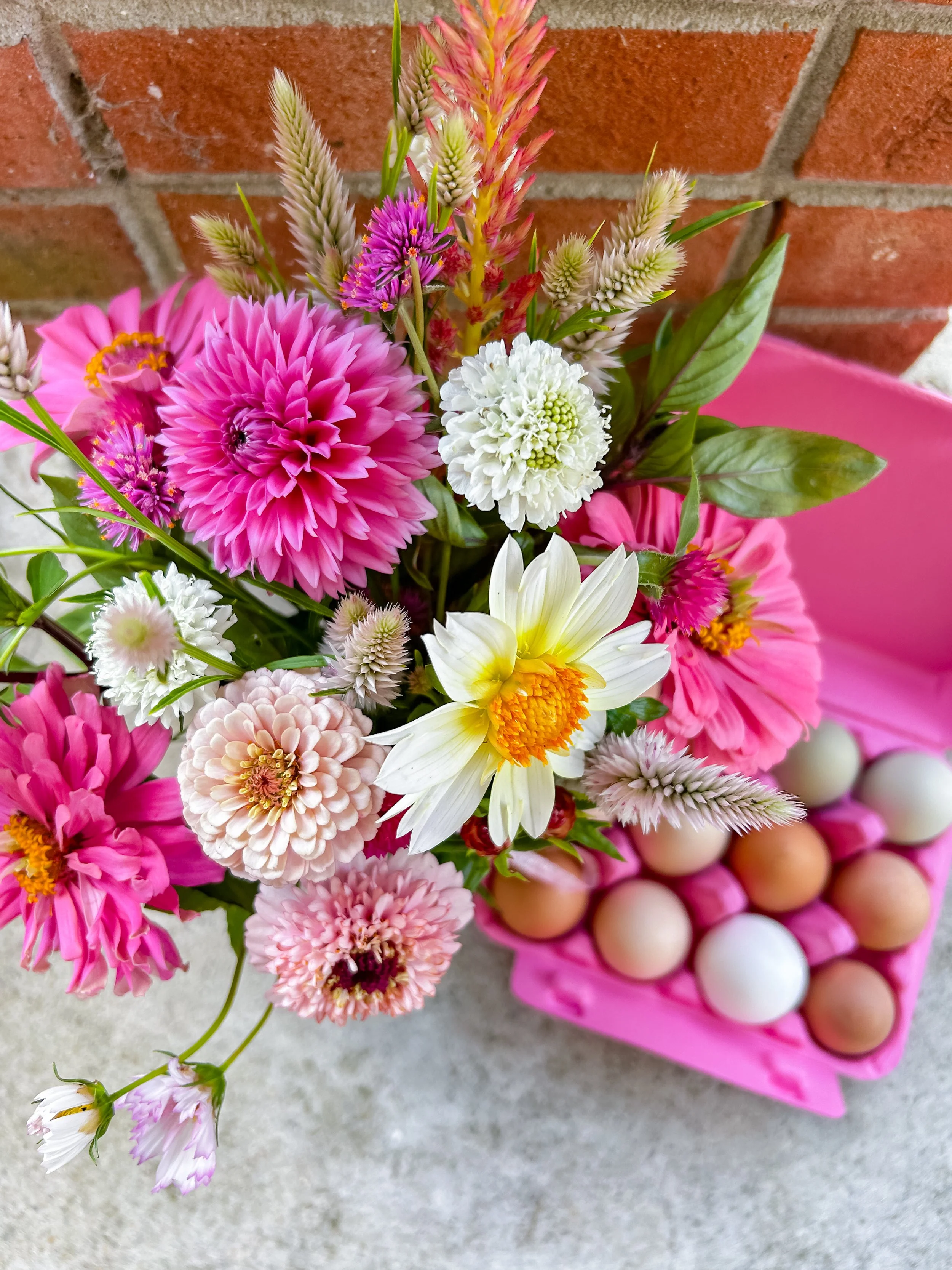 Local Doorstep Bouquet and Egg Subscription (June-September)