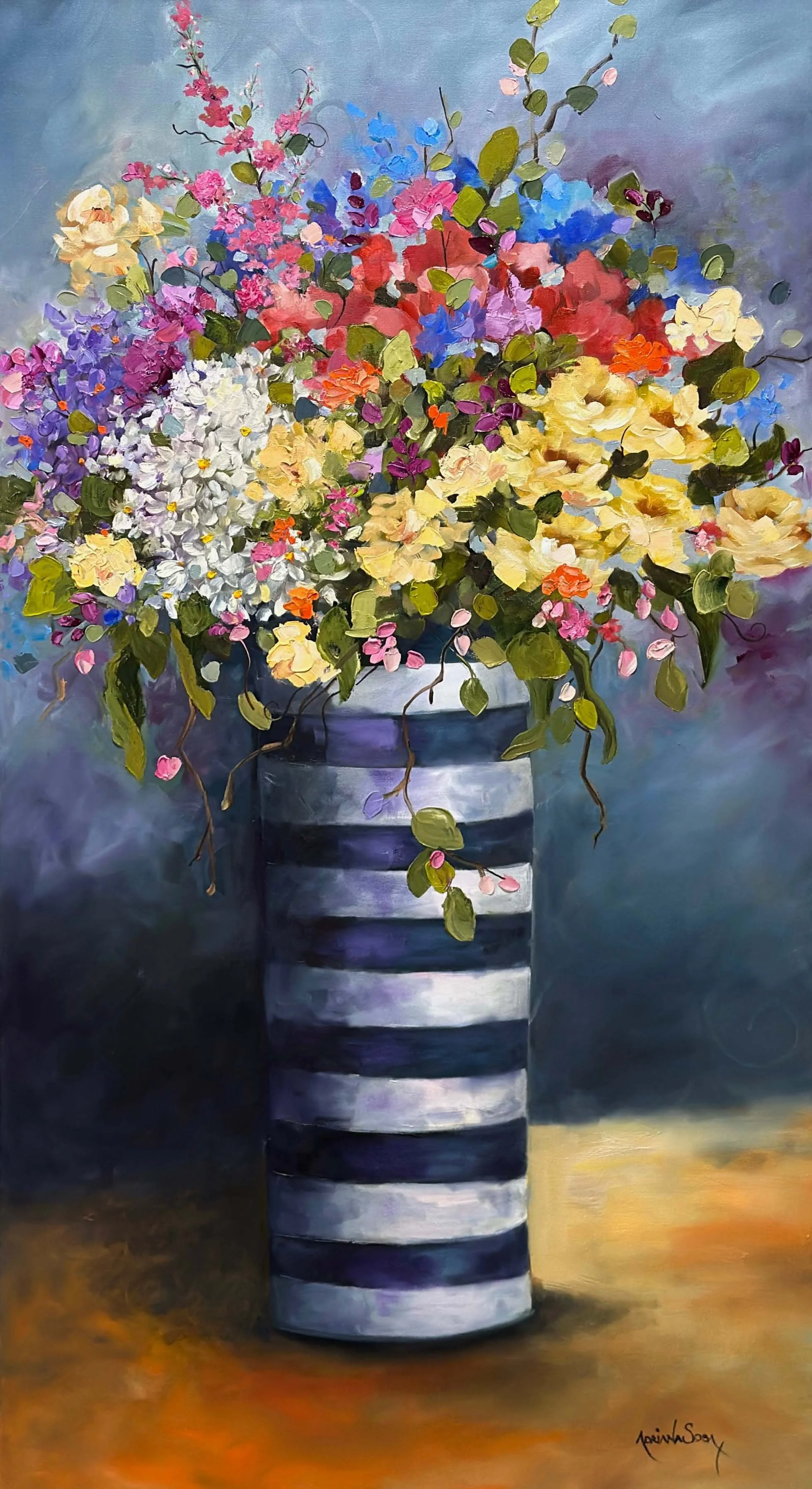 "En detalle". Óleo sobre tela, 50x100 cm. 