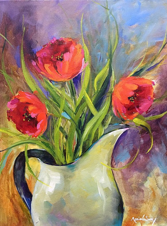 "Presumidas". Óleo sobre tela 30 x 40 cm.