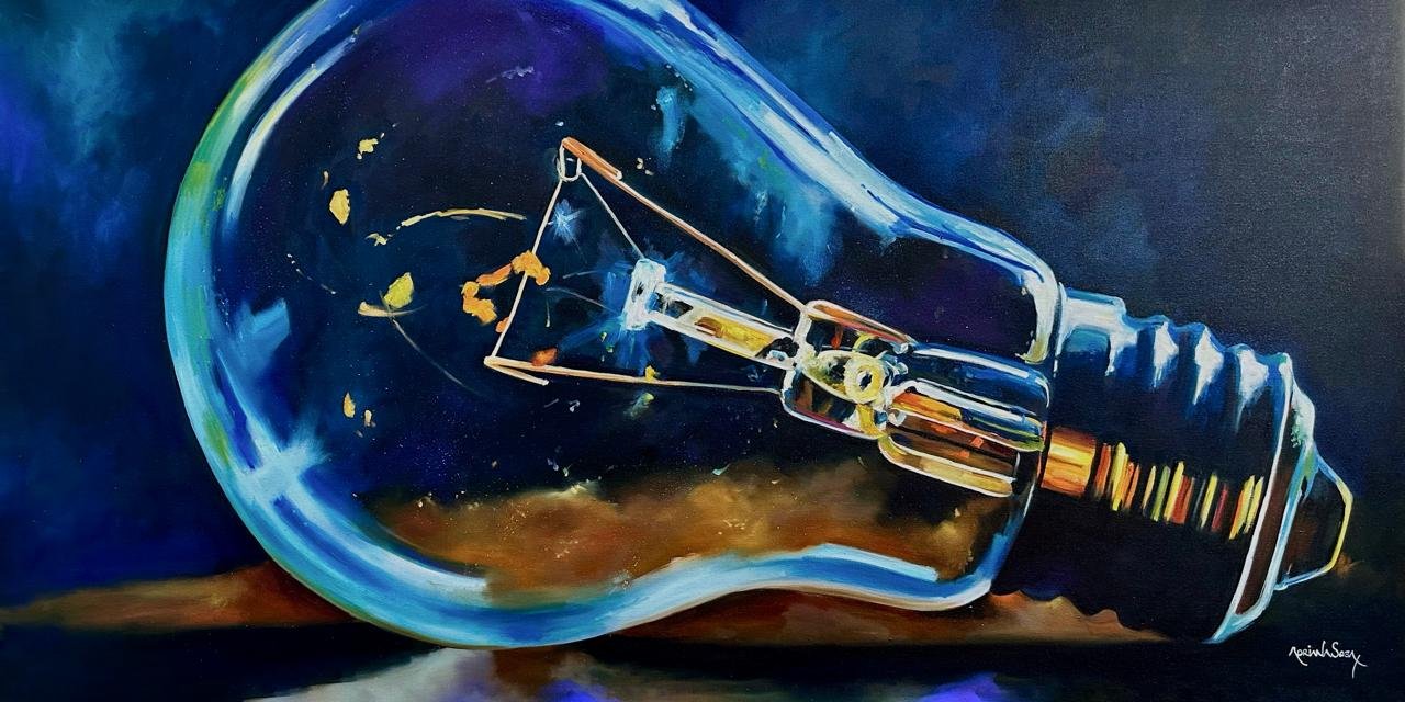 "Que nunca se apague". Óleo sobre tela 50 x 100 cm.