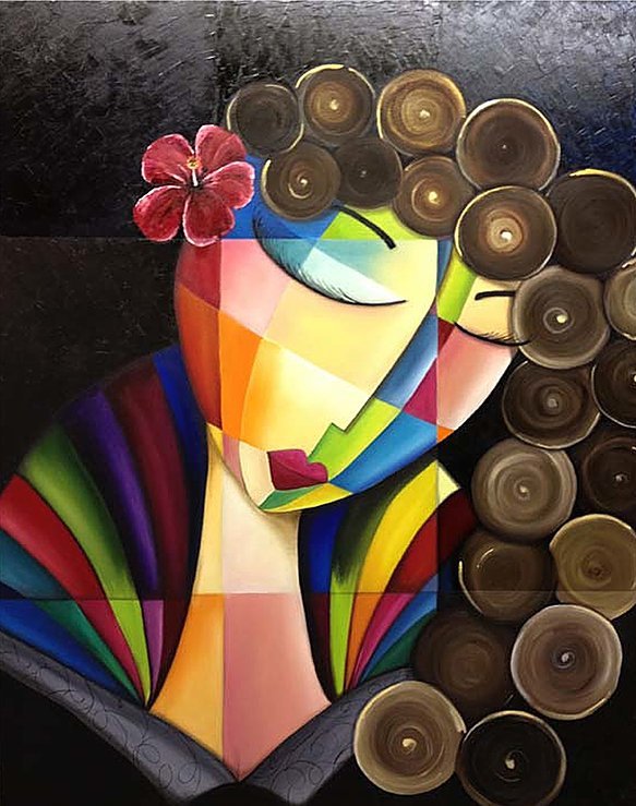 " Mujeres" Óleo sobre tela 100 x 120 cm.