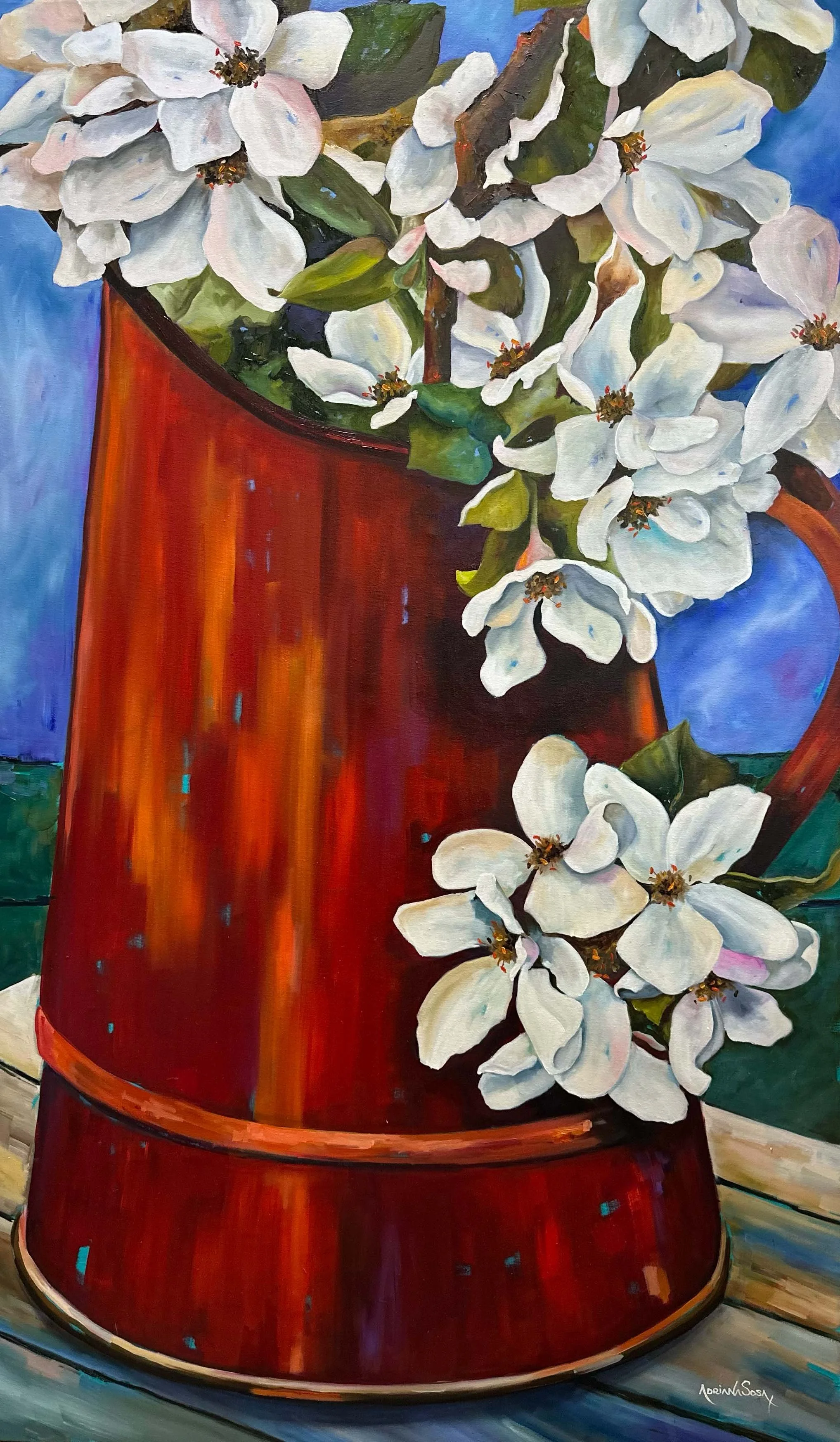 "Romance". Óleo sobre tela, 90x140 cm .