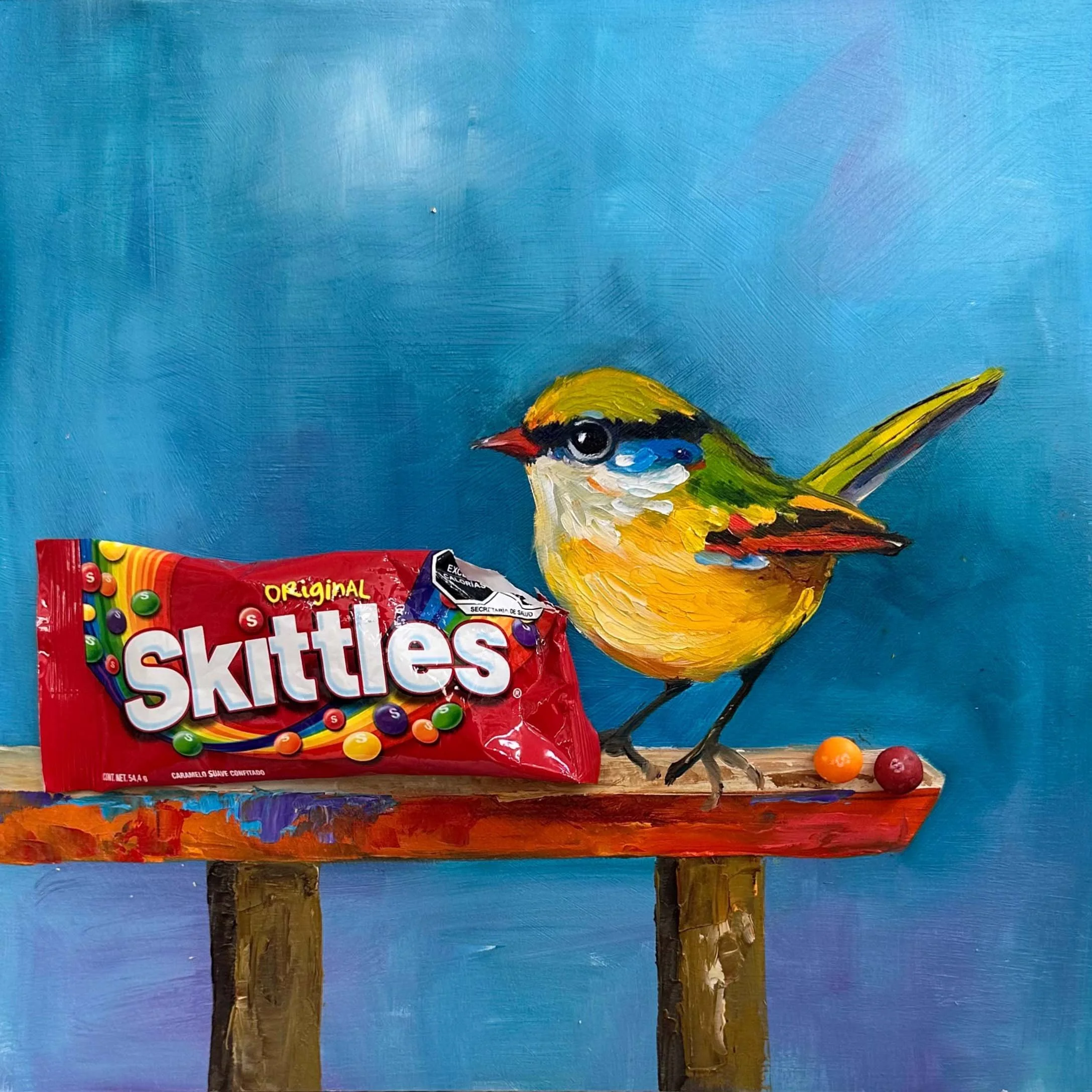 "Ladroncillo". Óleo sobre tela, técnica mixta, 30x60 cm .