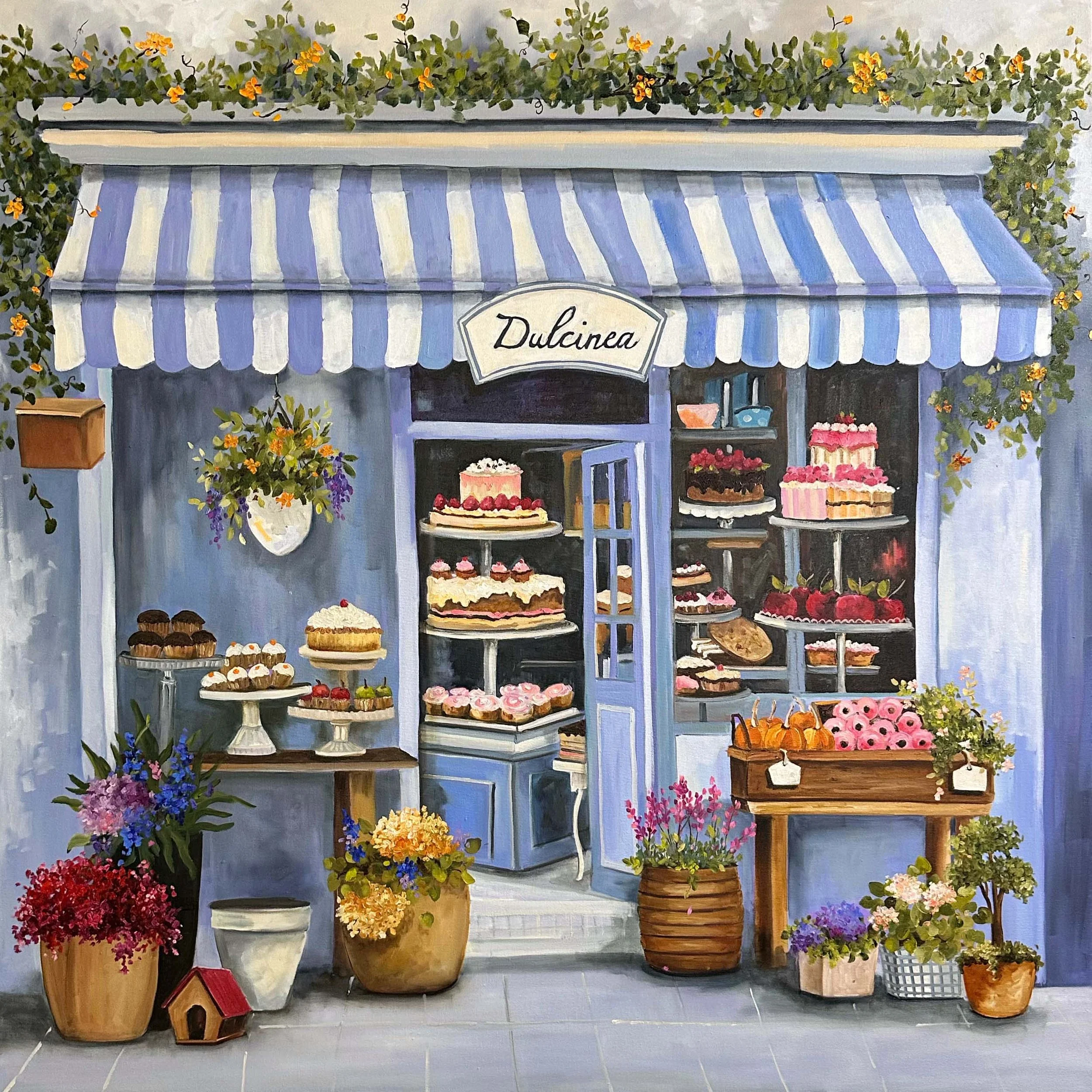 "Dulcinea". Óleo sobre tela, 100x100 cm. 