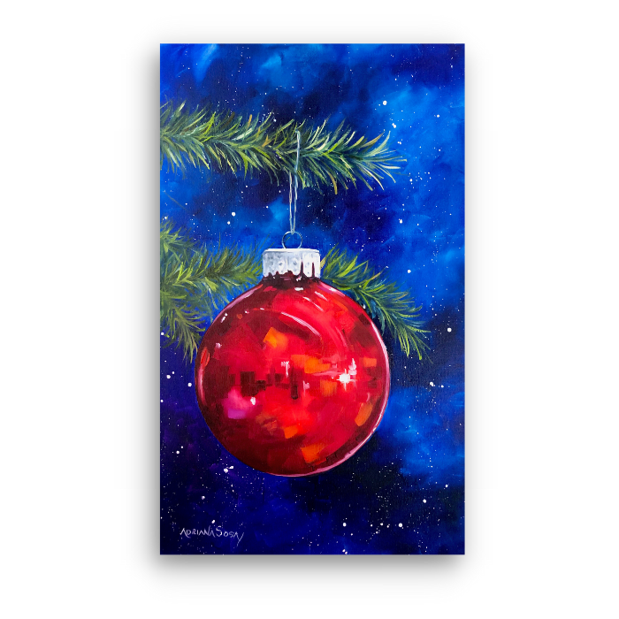 "Esfera de Esperanza". Óleo sobre tela 30 x 50 cm.